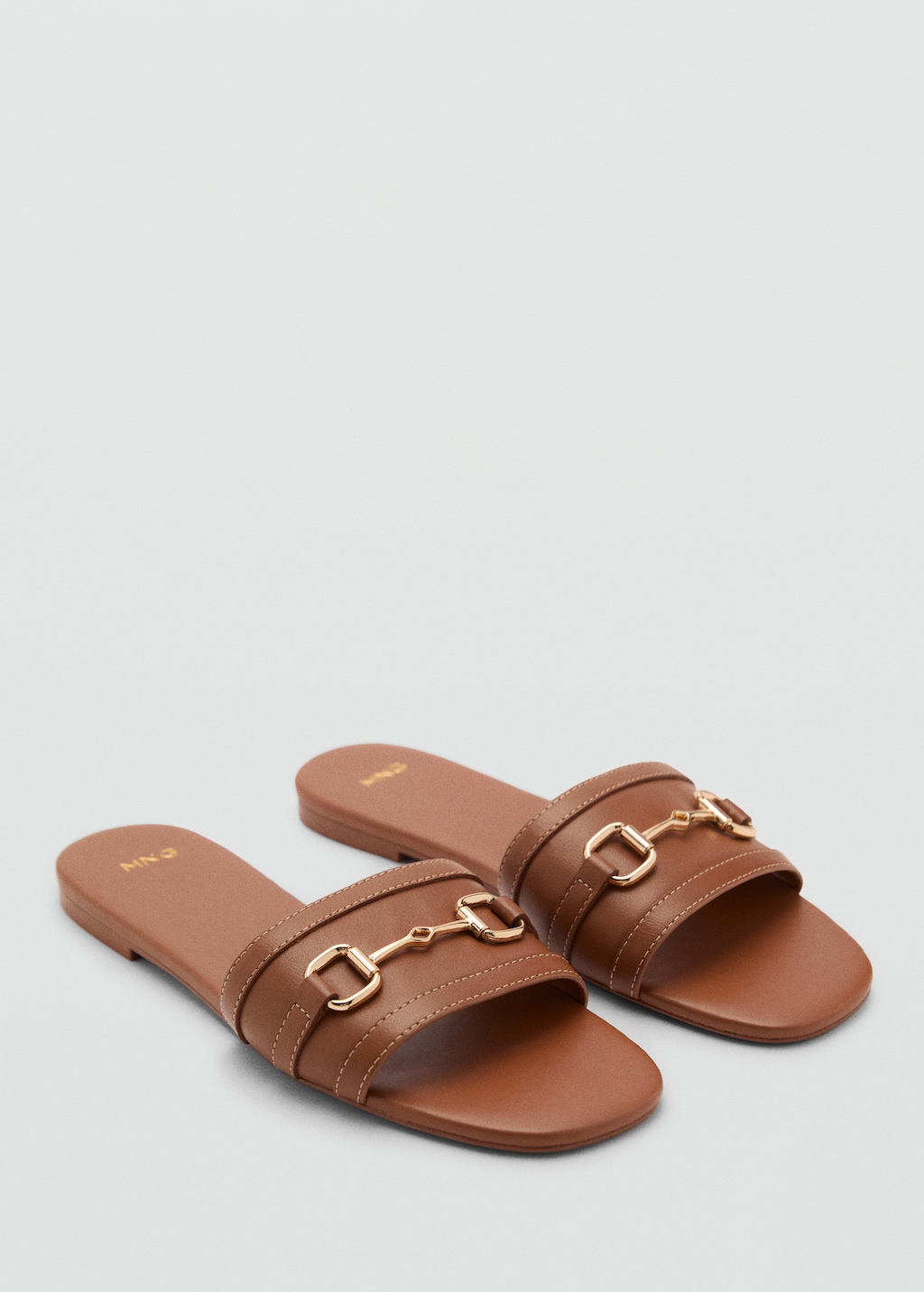 Buckle leather sandals - image 5