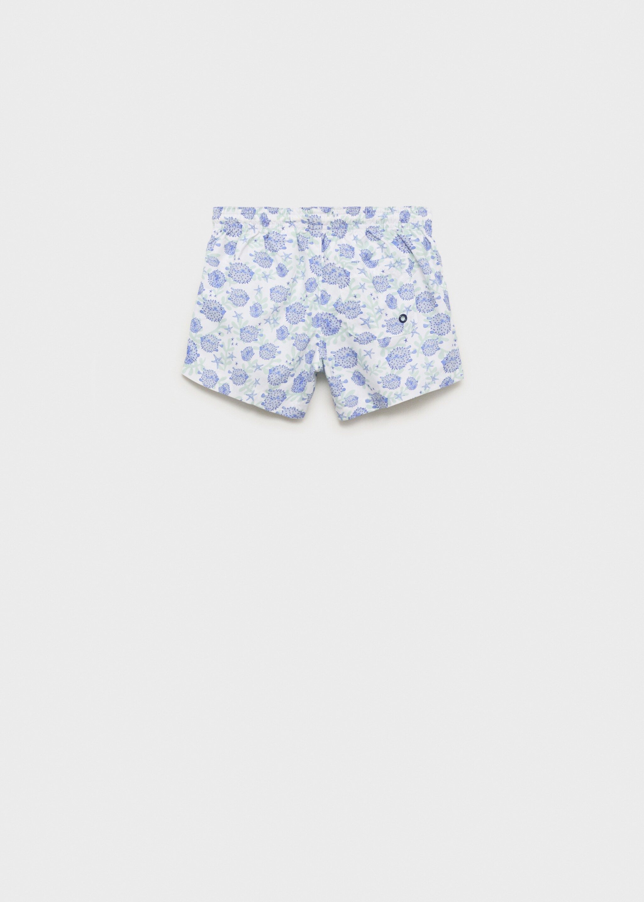 Marine-print swimsuit - Reverse of the article