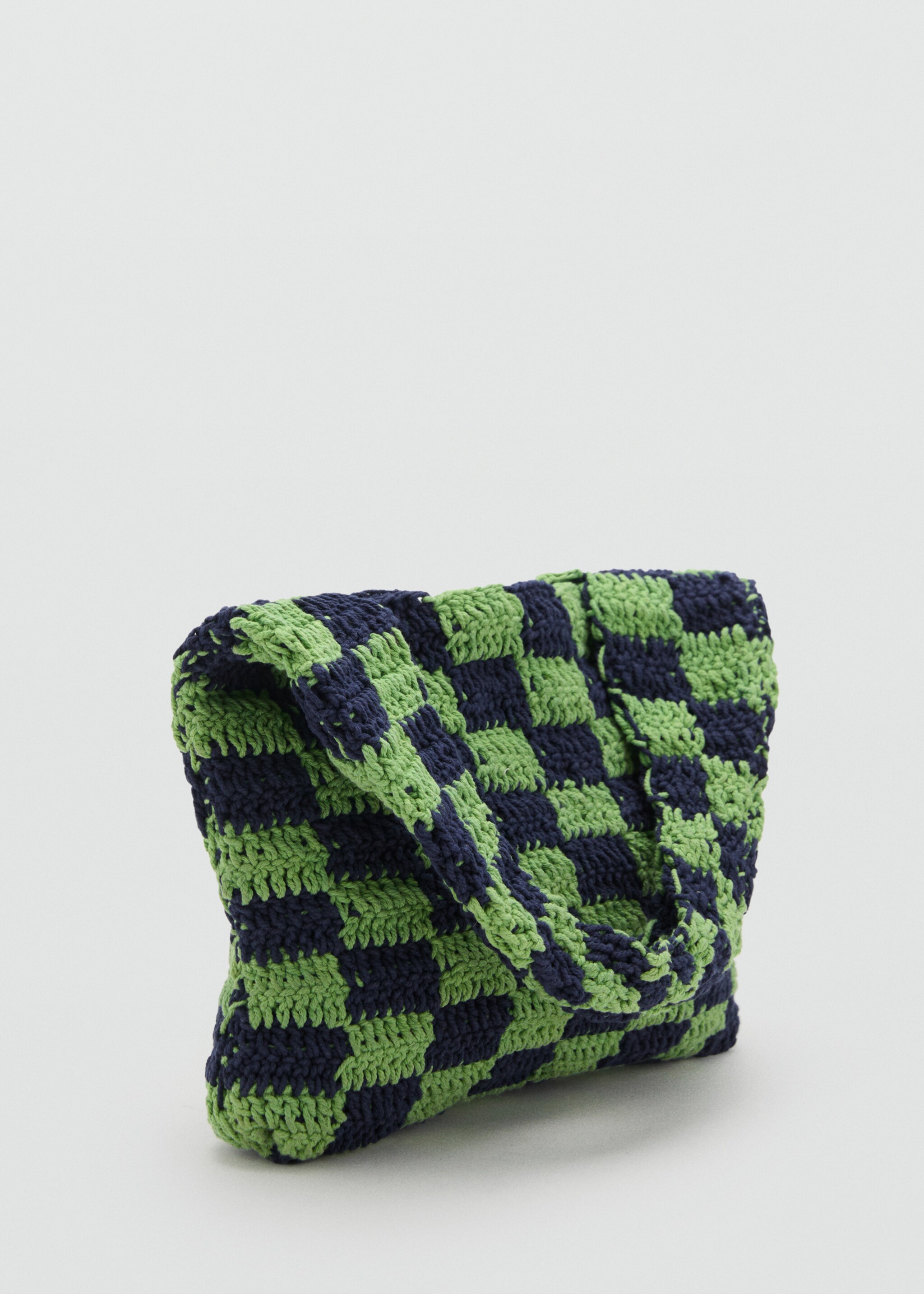 Sac crochet carreaux - Plan moyen