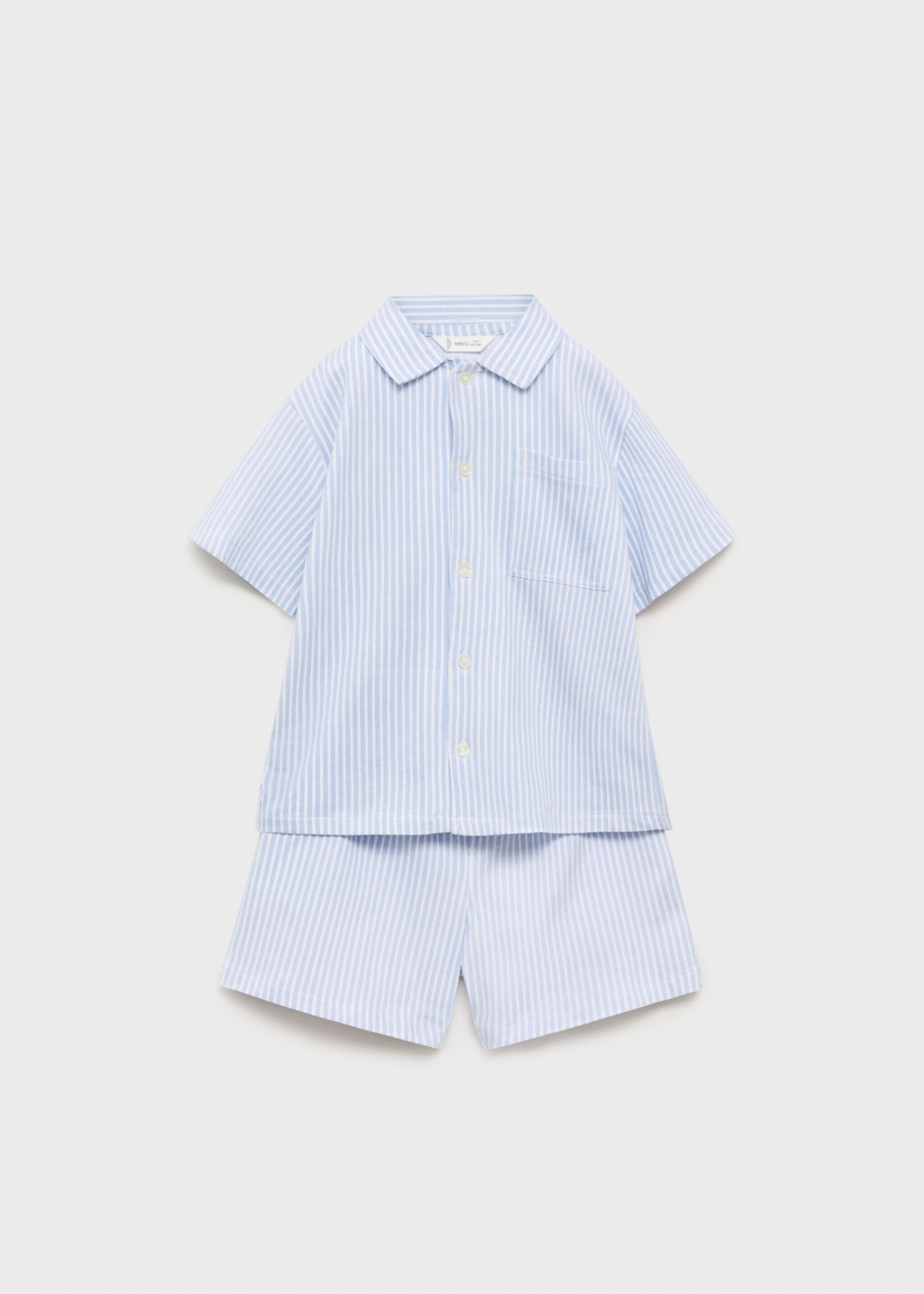 Pijama scurtă cu dungi - Articol fără model