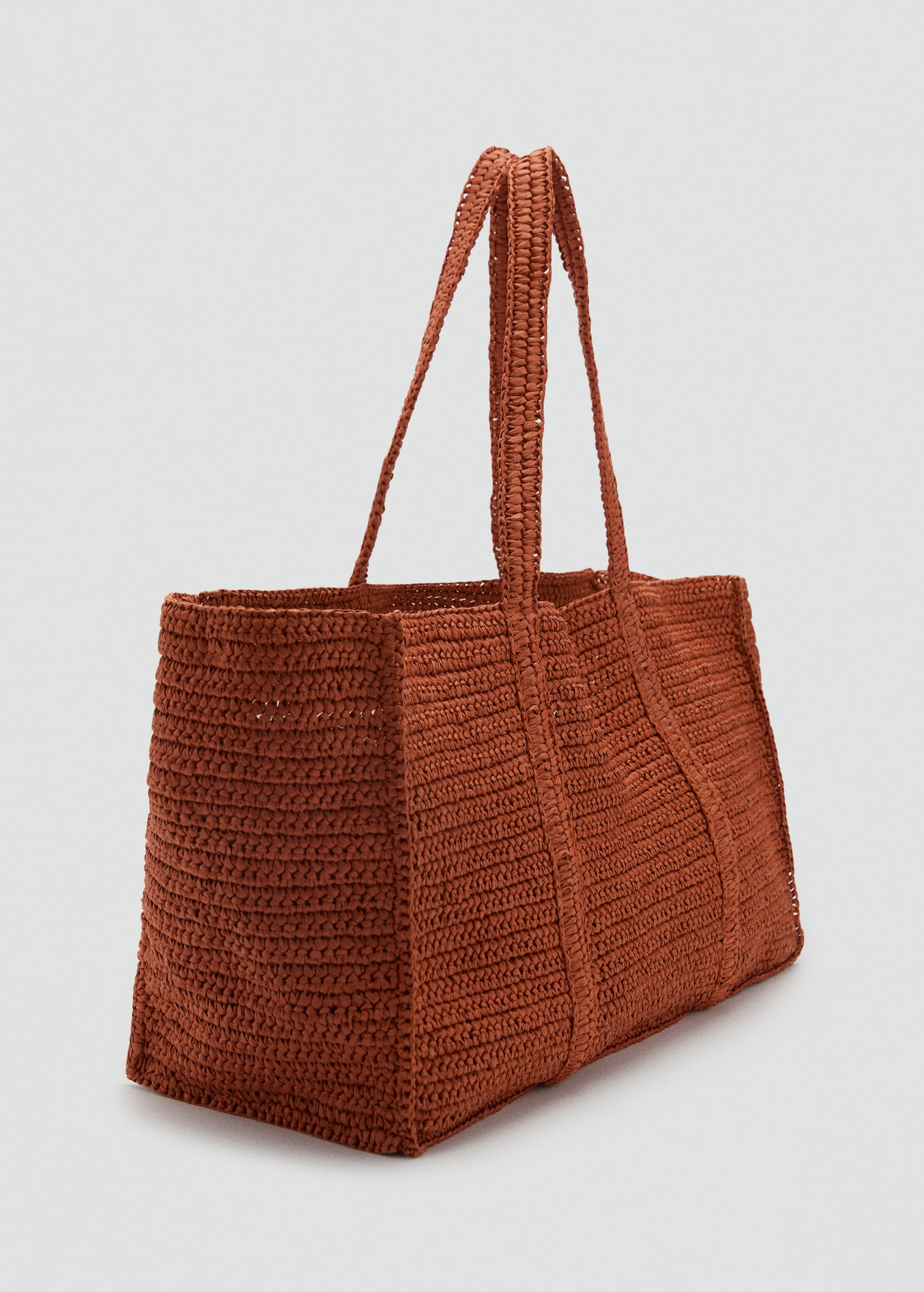 Natural fibre double-handle shopping bag - Medium plane