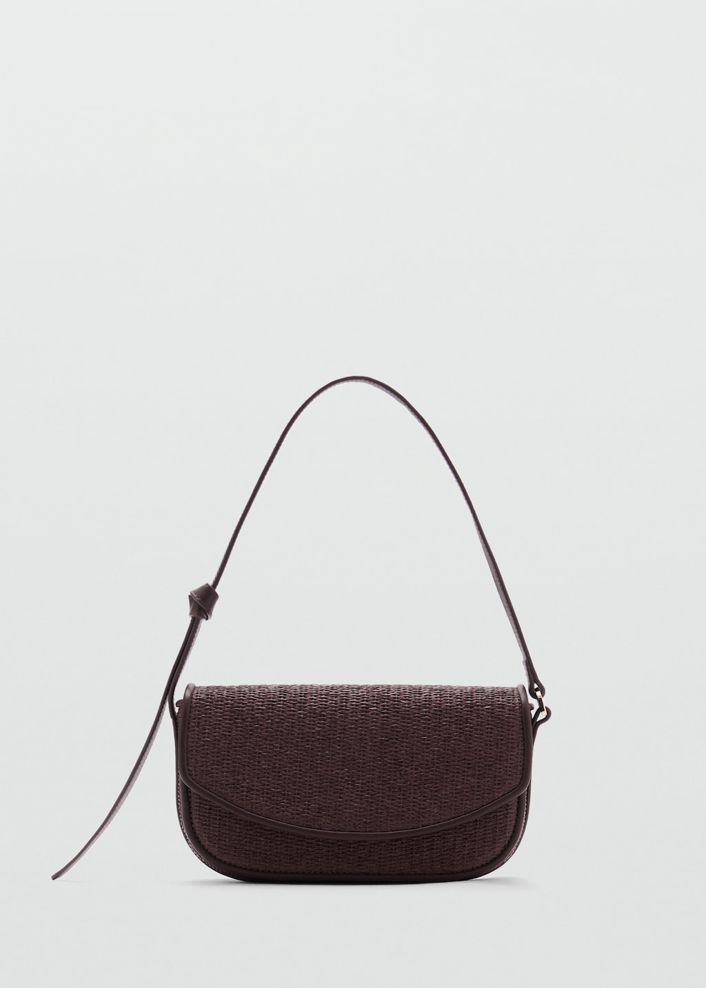 Raffia shoulder bag with flap - Women | MANGO USA