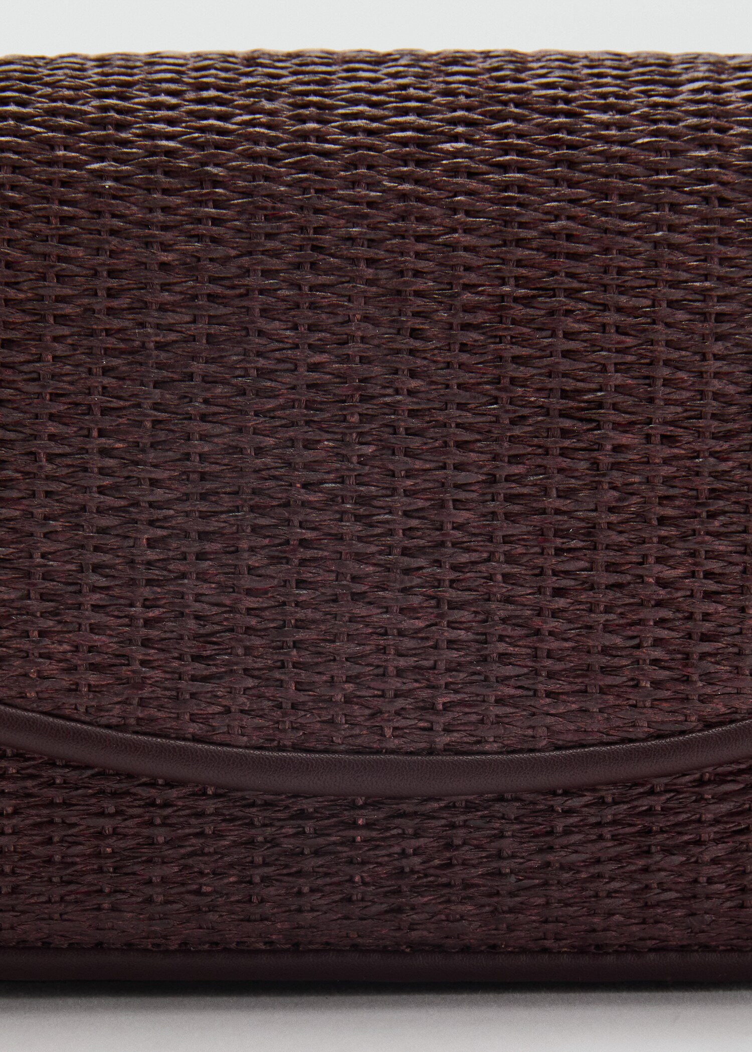 Raffia shoulder bag with flap - Details of the article 4