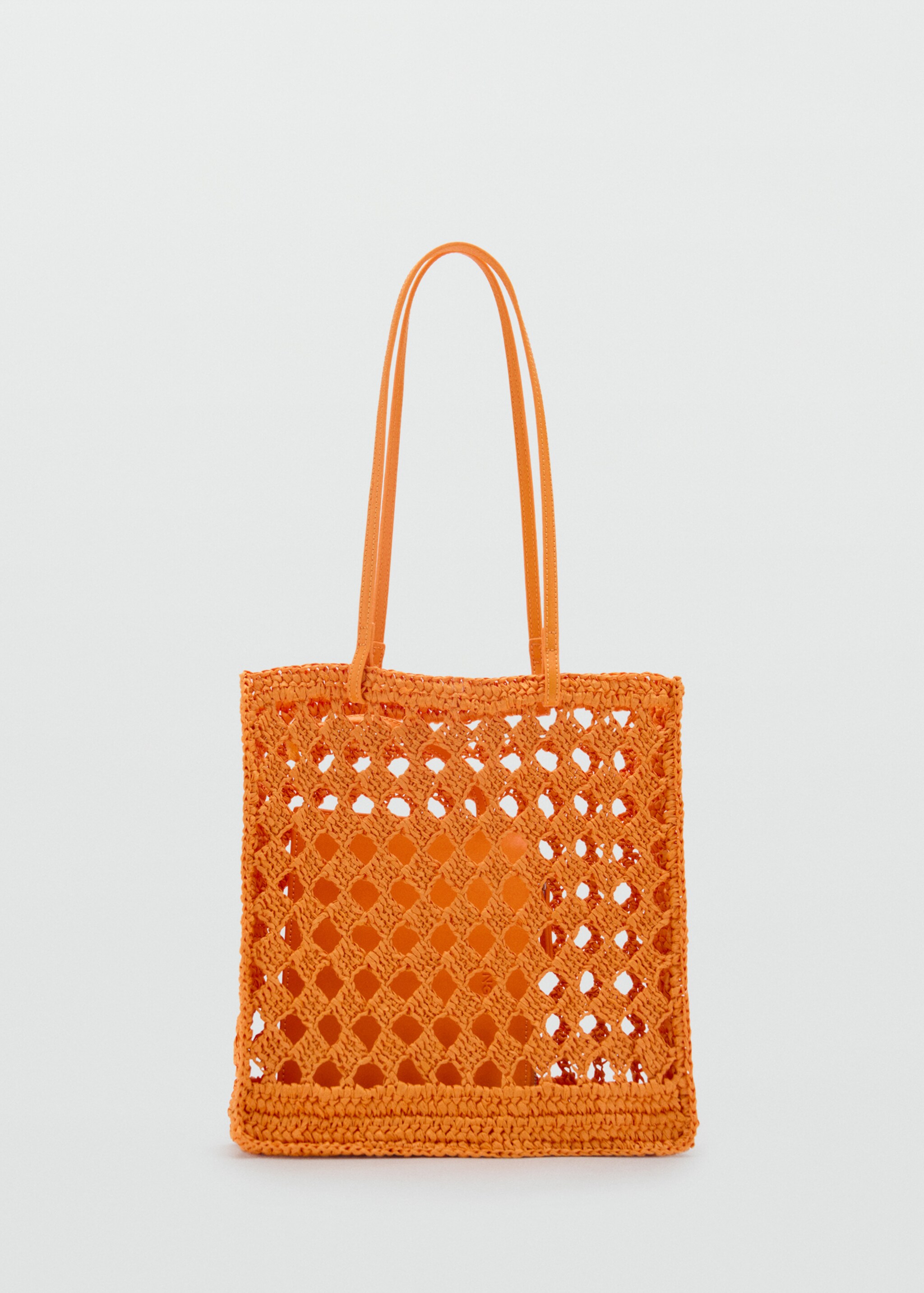 Natural fibre openwork shopper bag - Article without model