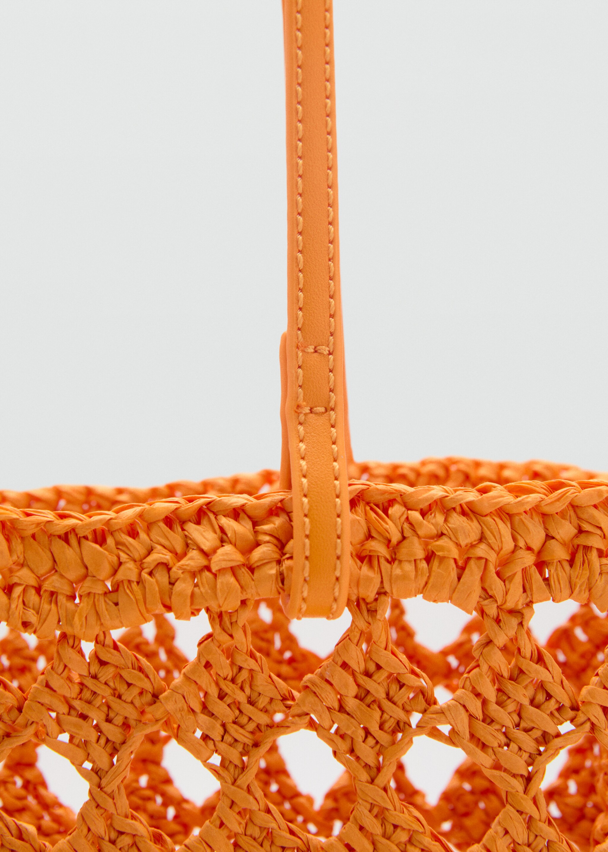 Natural fibre openwork shopper bag - Details of the article 2