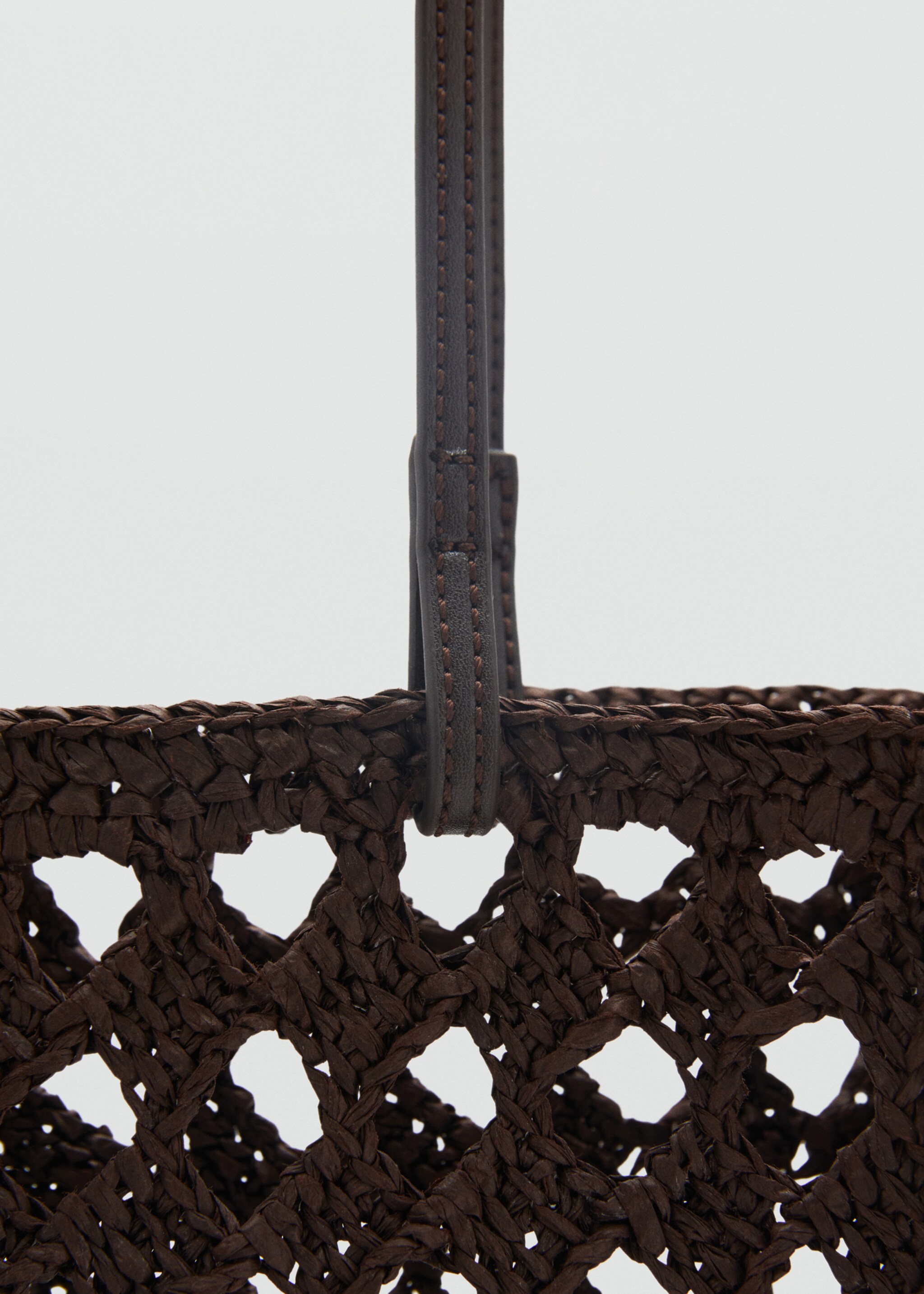 Natural fibre openwork shopper bag - Details of the article 2