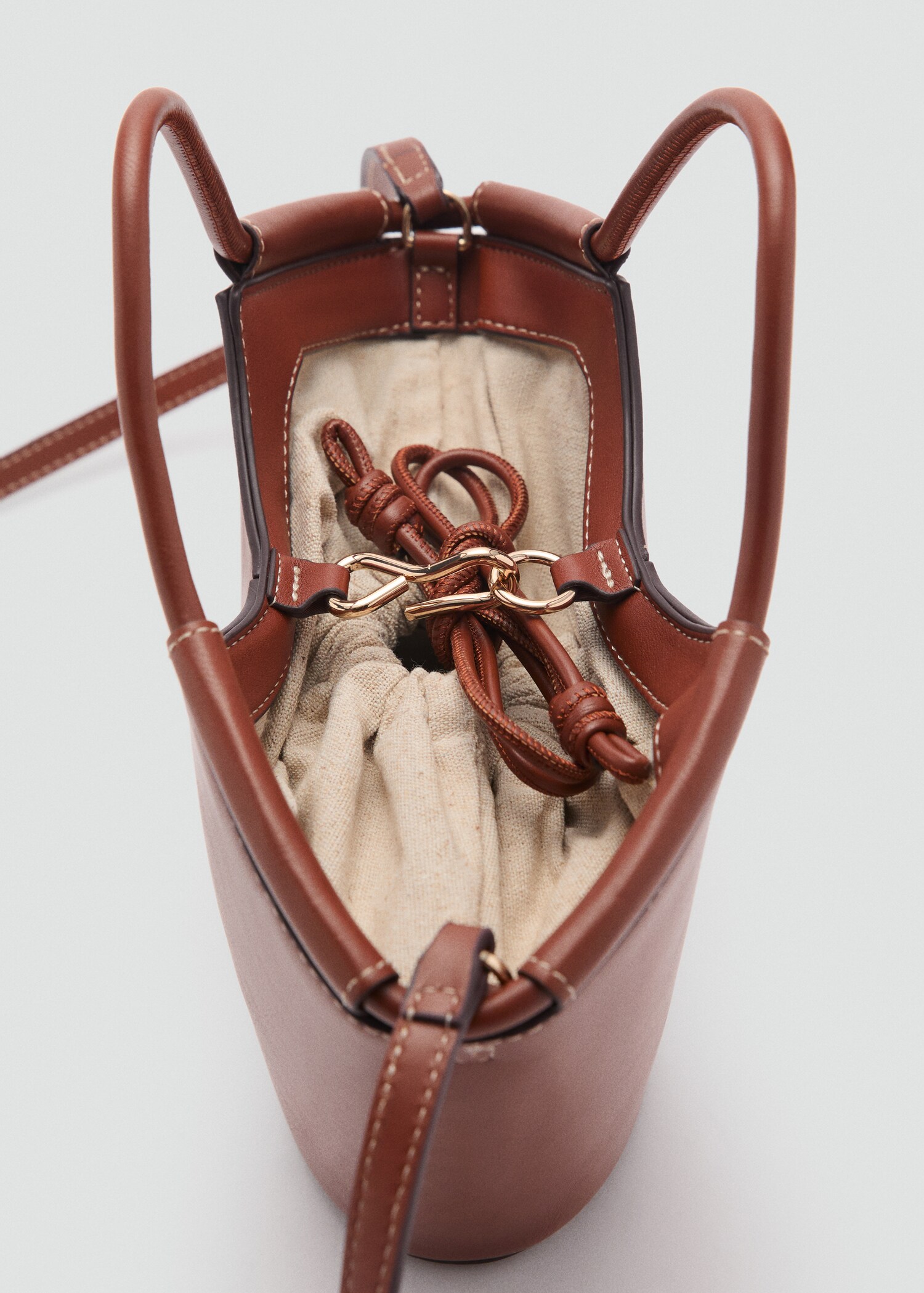 Mini shopper-style shoulder bag - Details of the article 1