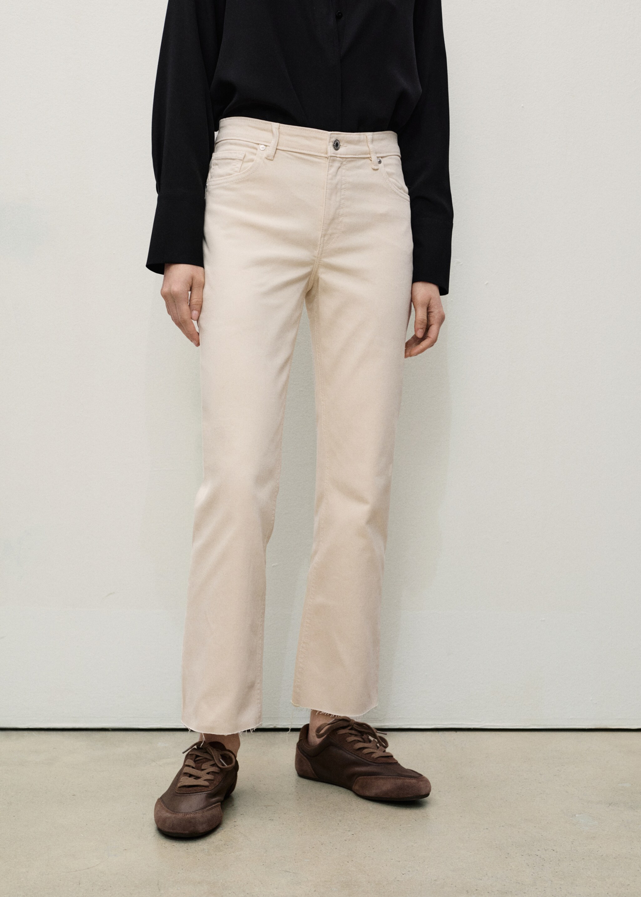 Sienna flared cropped jeans - Medium plane