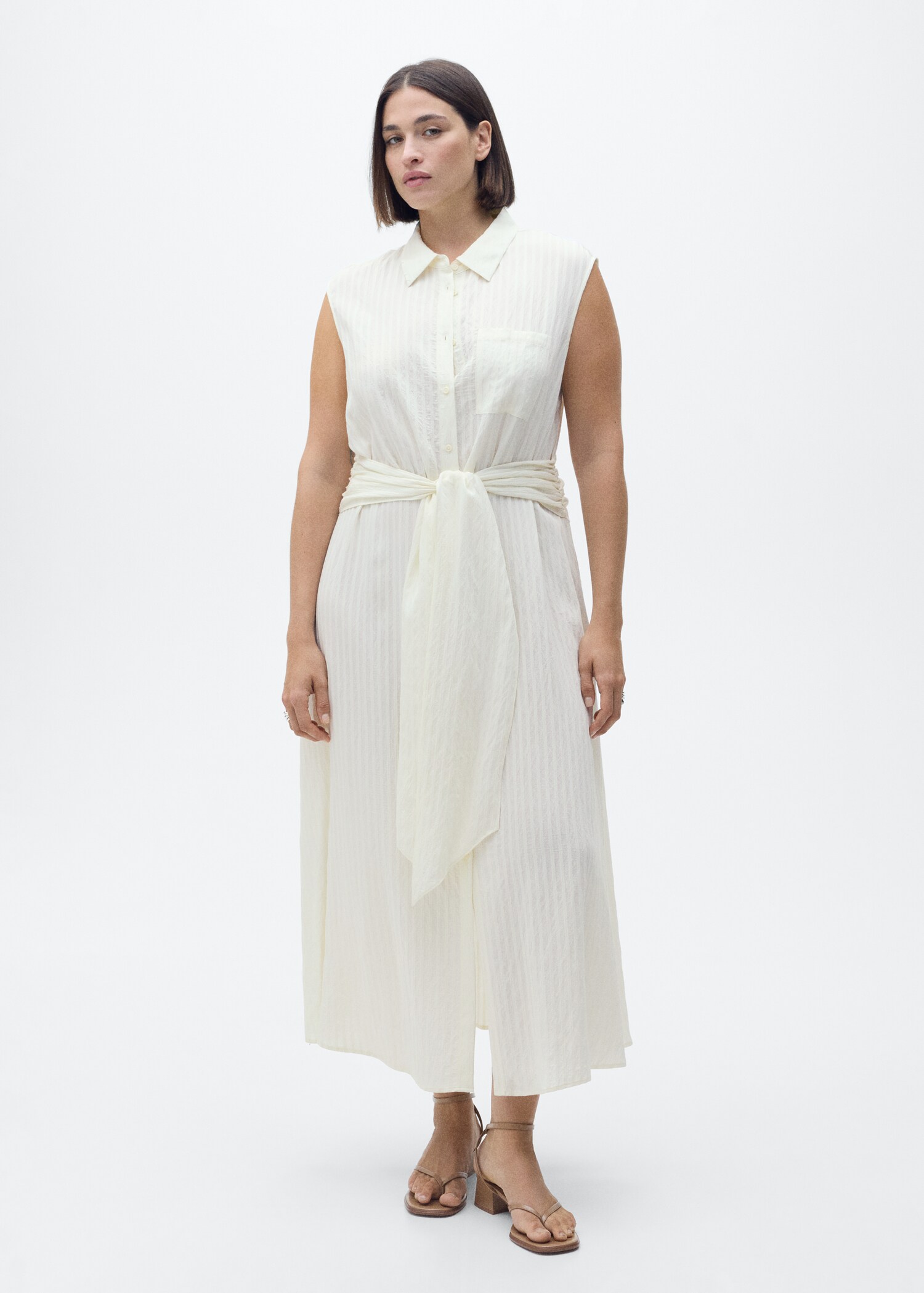Bow shirt dress - Details of the article 3