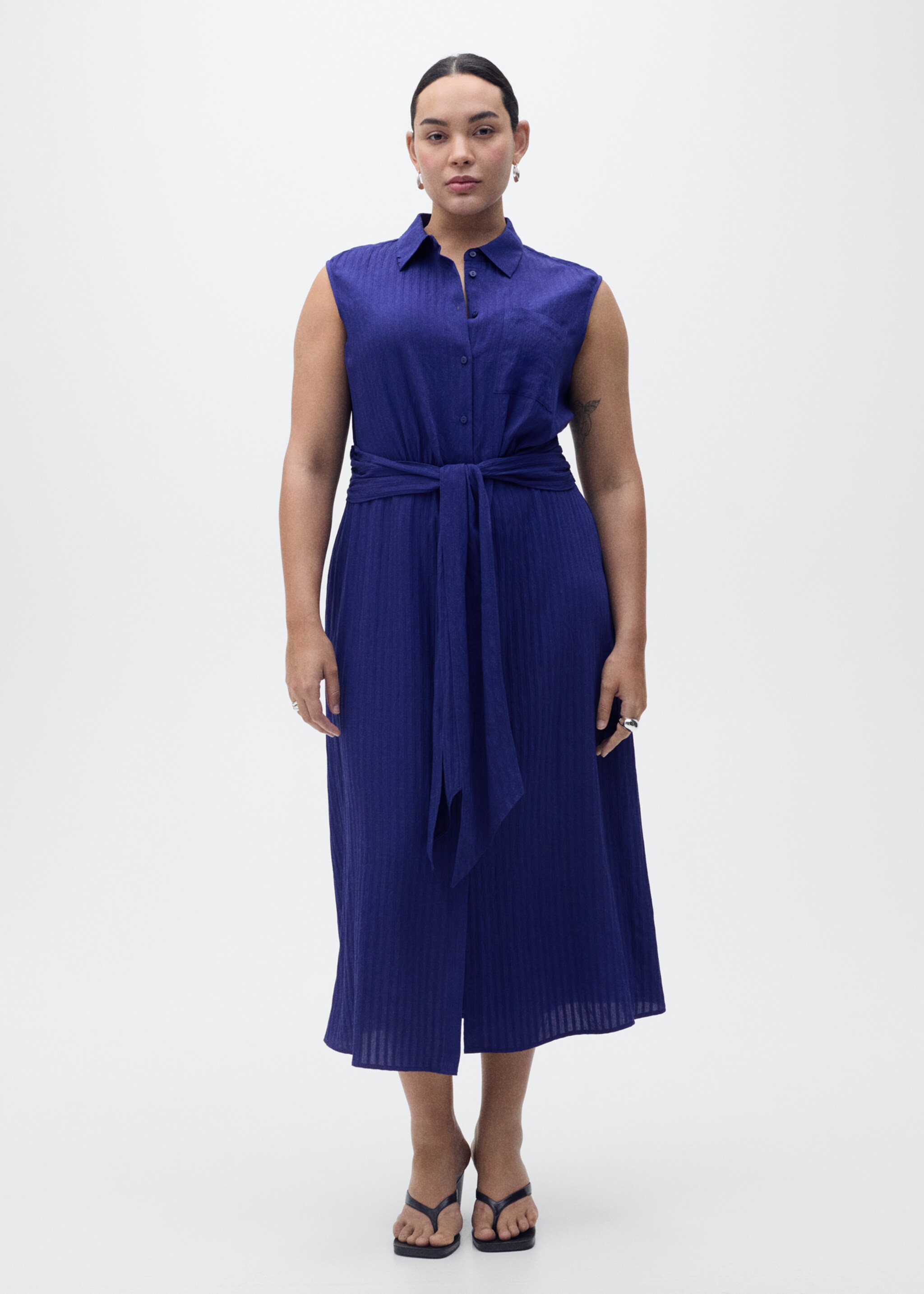 Vestido camisero lazo - Detalle del artículo 3
