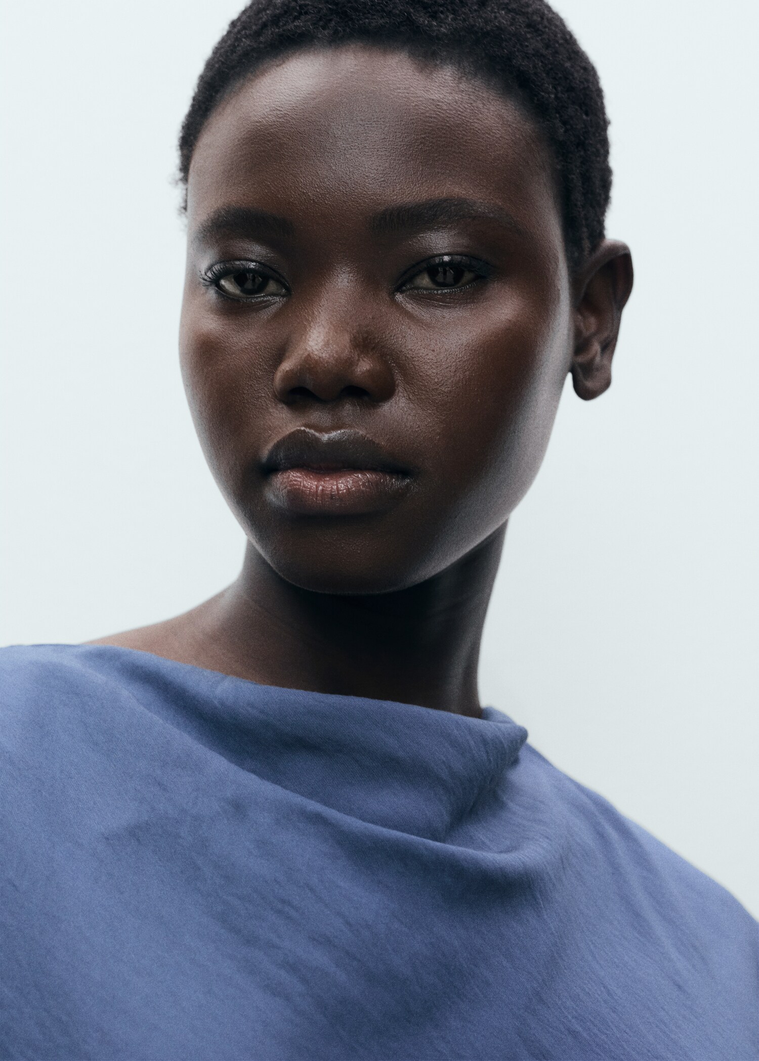 Draped straight dress - Women | MANGO USA