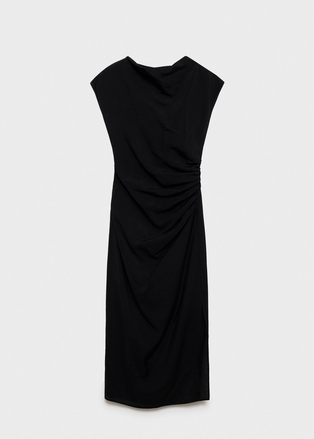 Draped straight dress