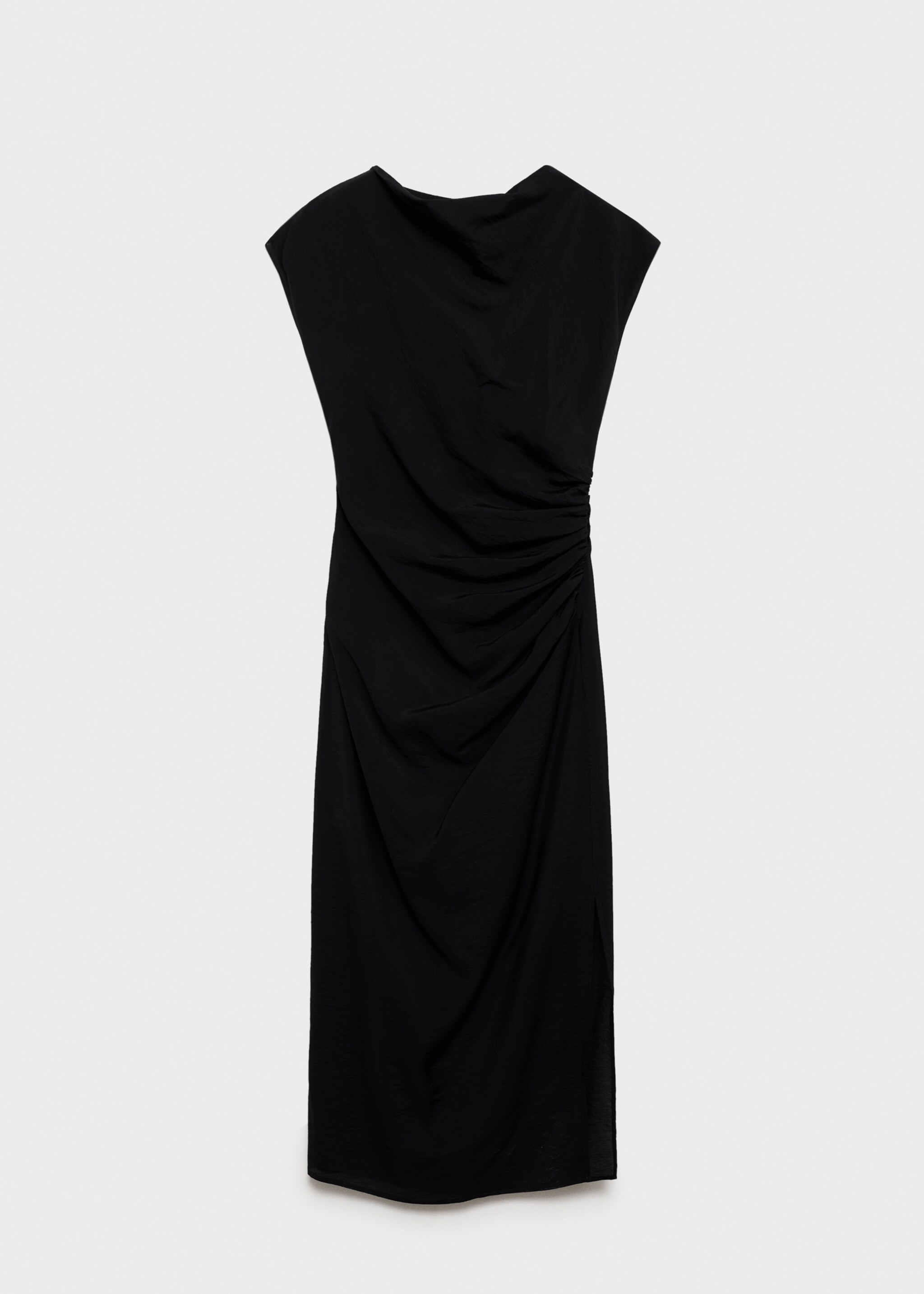 Draped straight dress - Article without model
