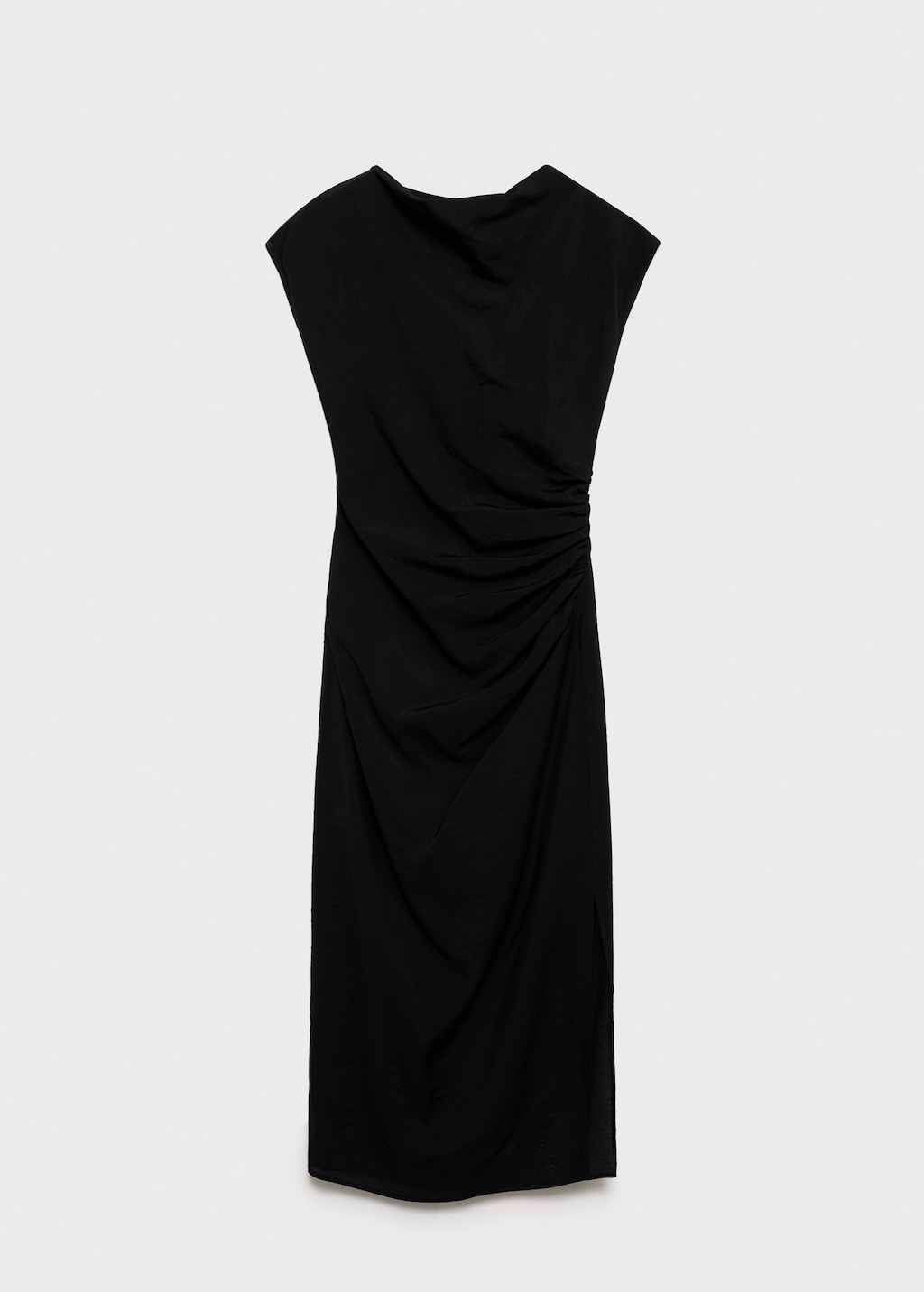 Draped straight dress