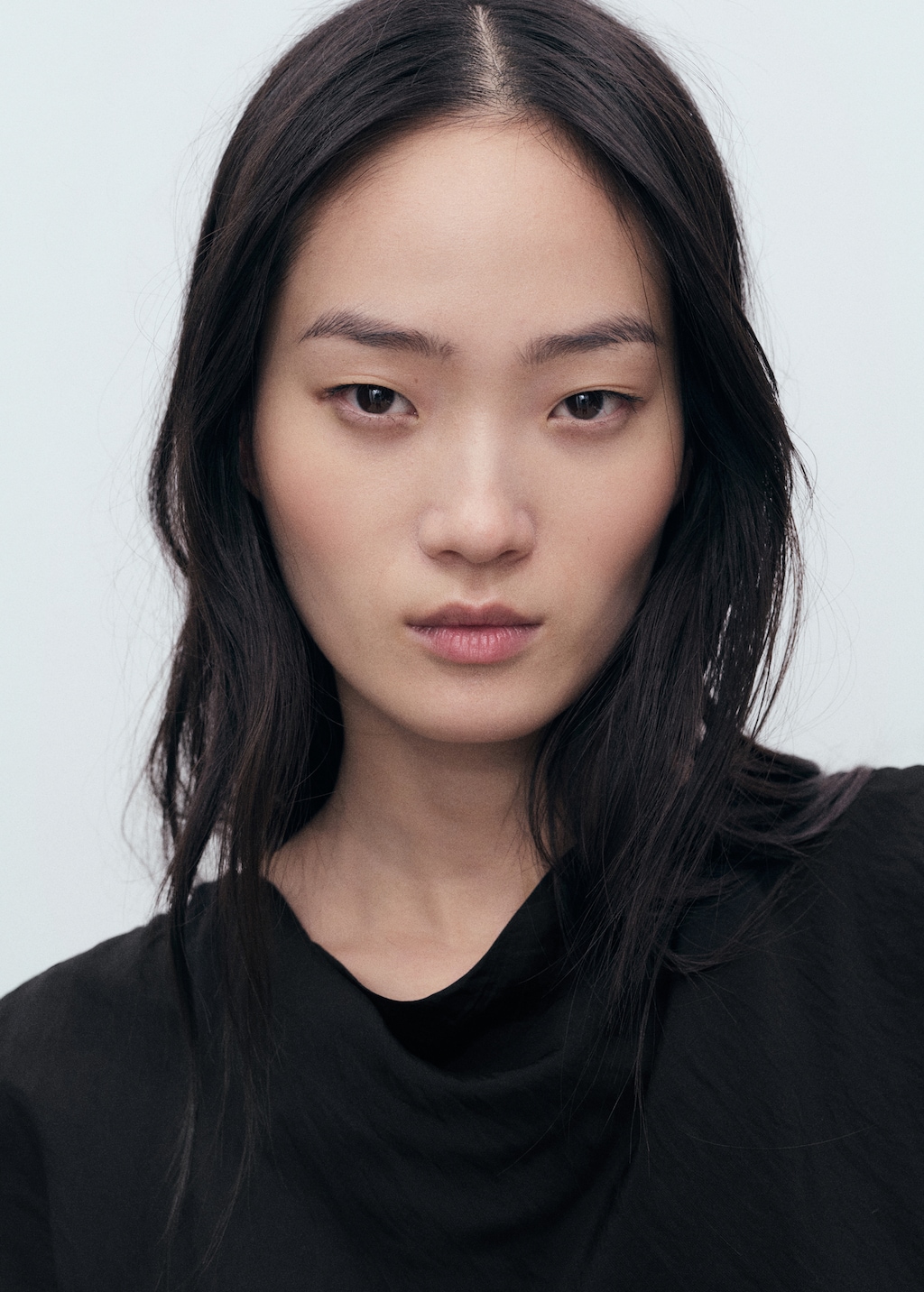 Draped straight dress