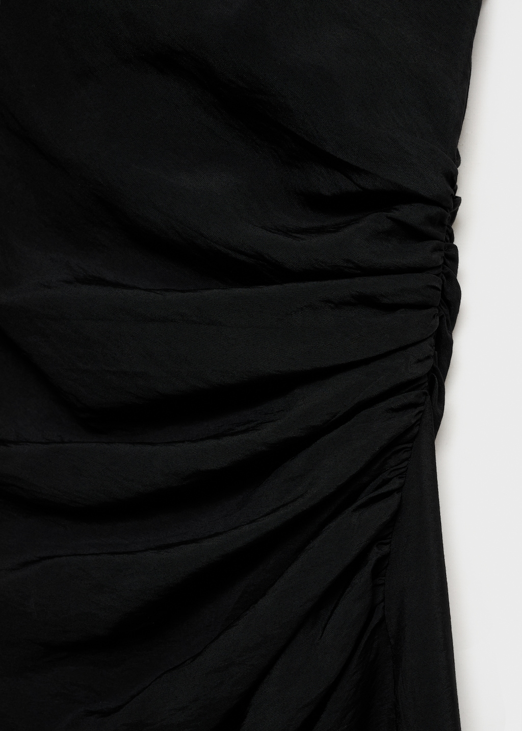 Draped straight dress