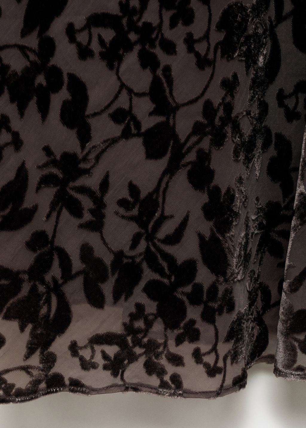 Devoré floral dress