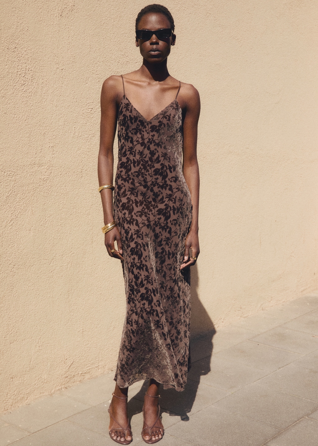 Devoré floral dress