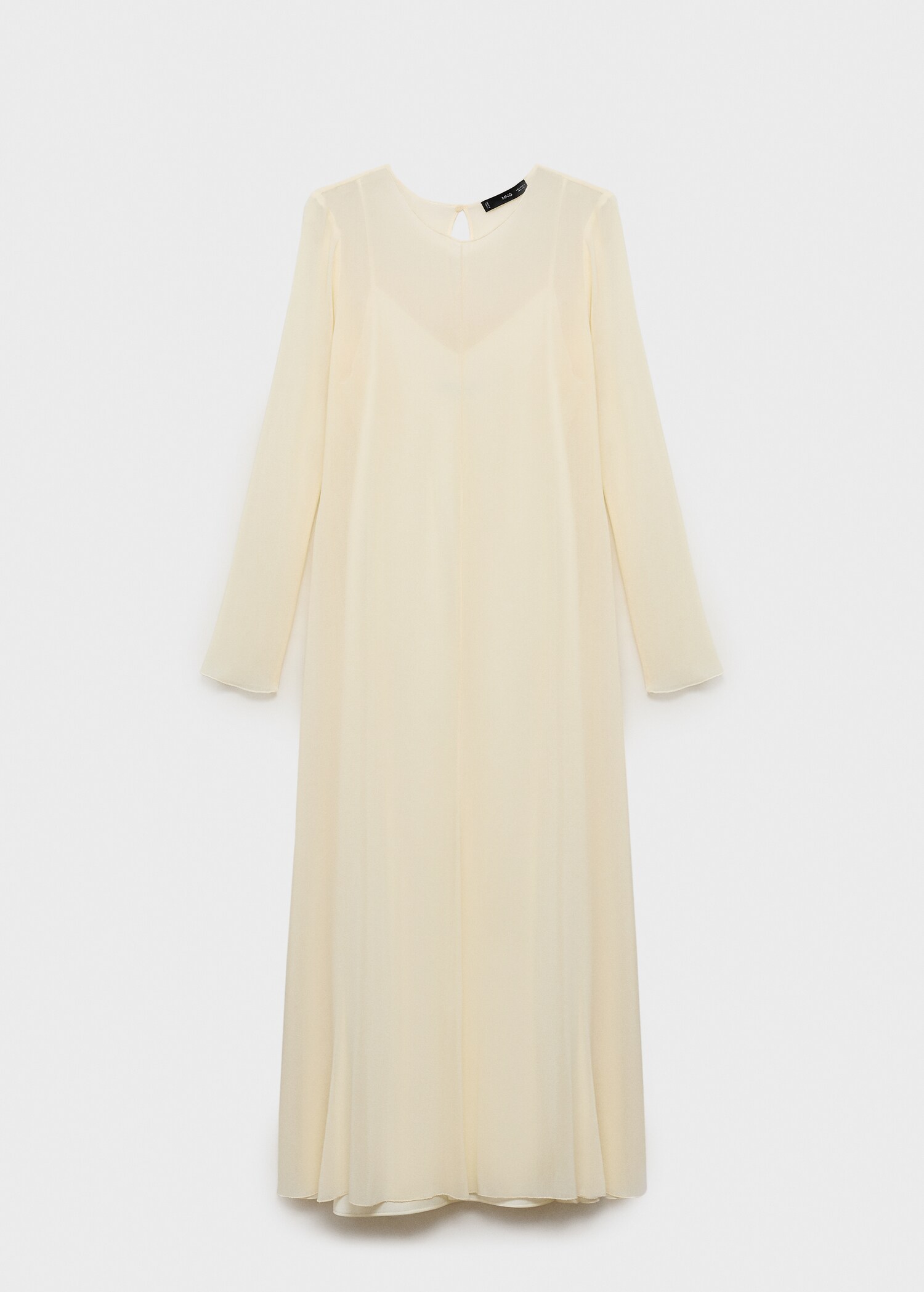 Vestido combinado semitransparente - Artículo sin modelo