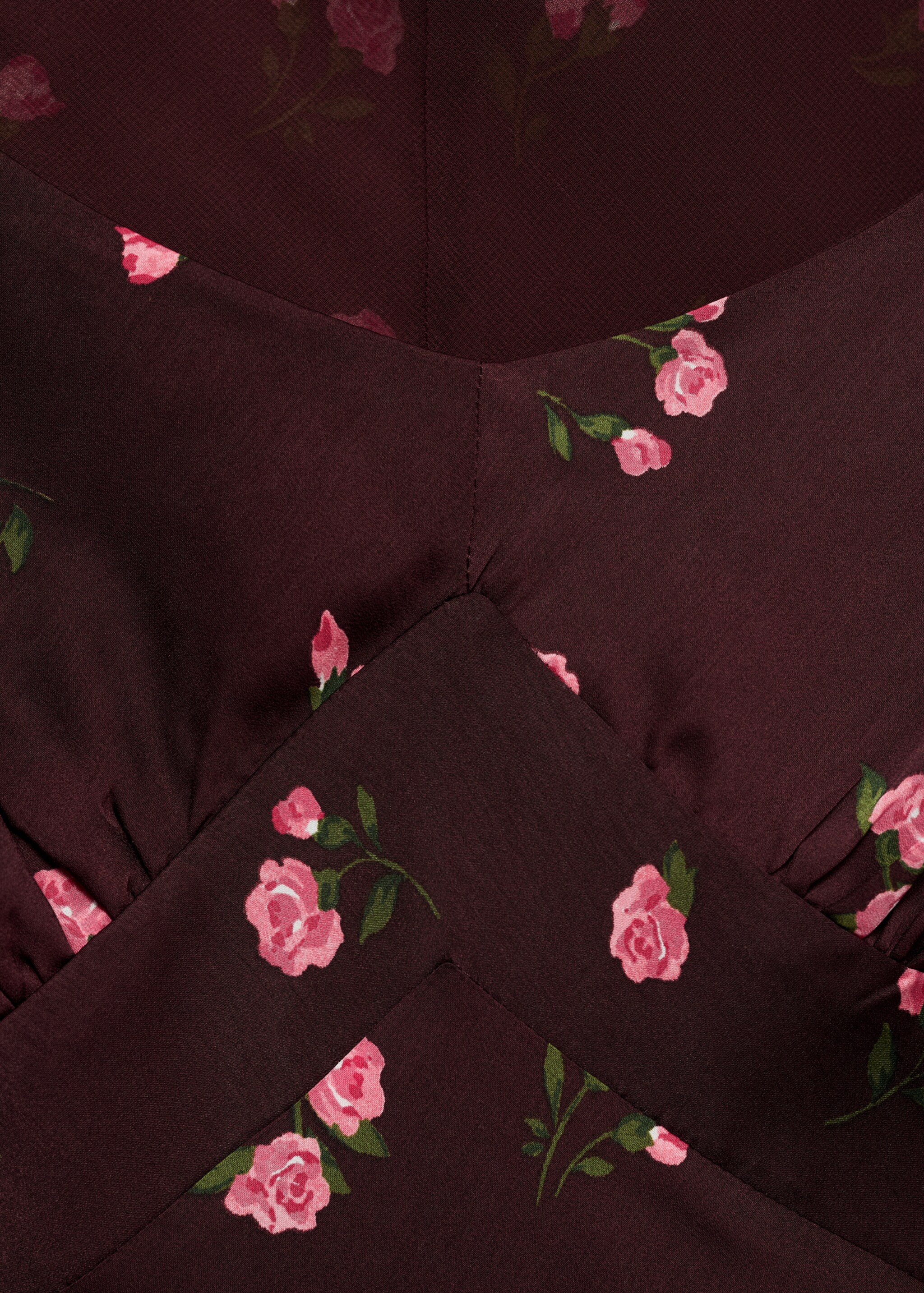 Short-sleeved floral midi-dress - Details of the article 8