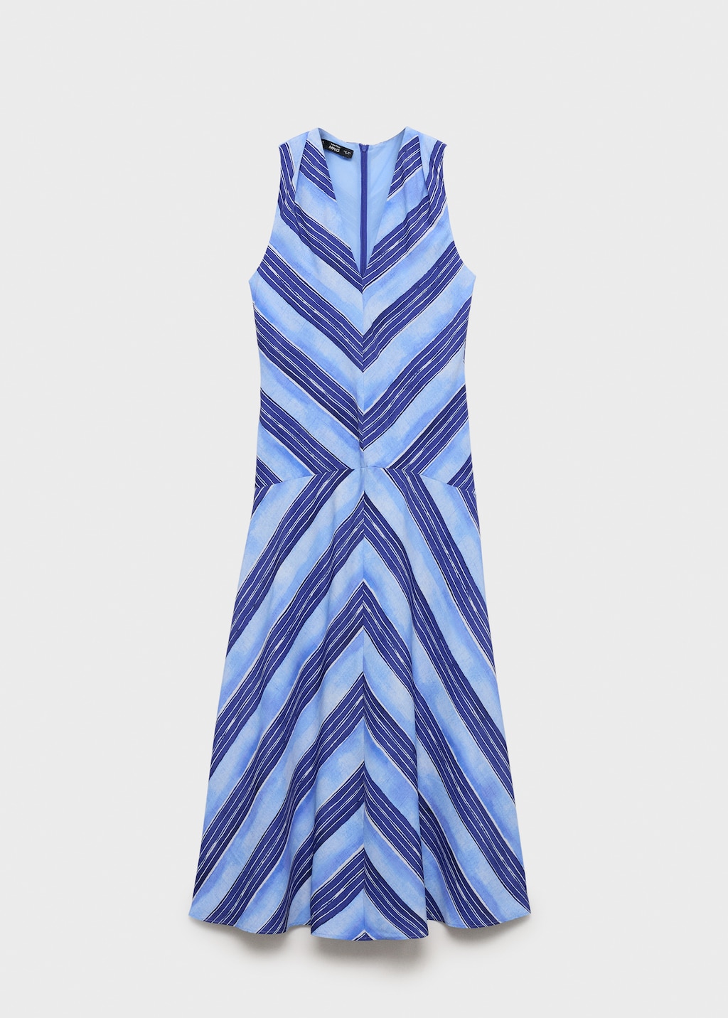 Striped flared dress - image 4
