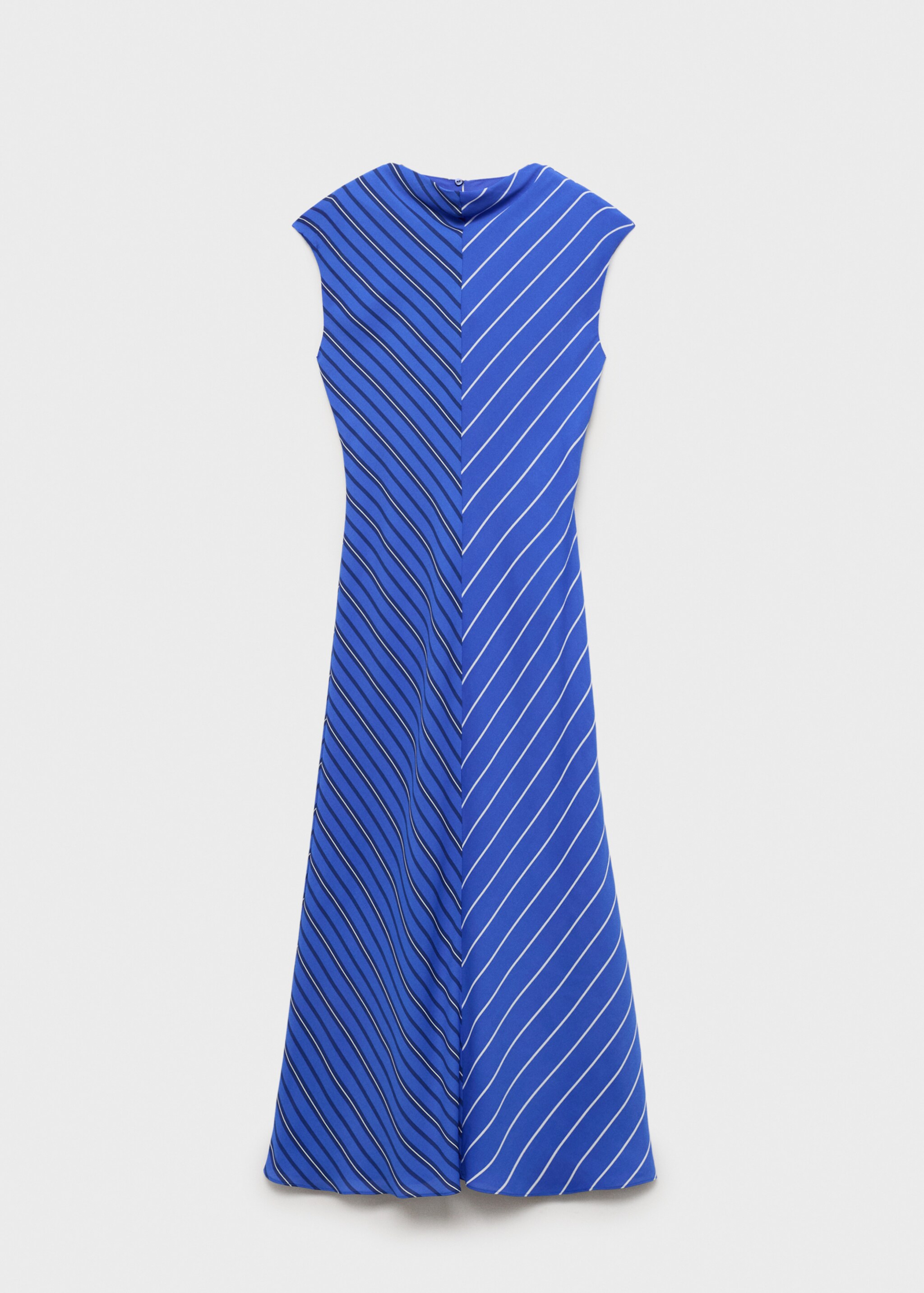 Combined striped flared dress - Article without model