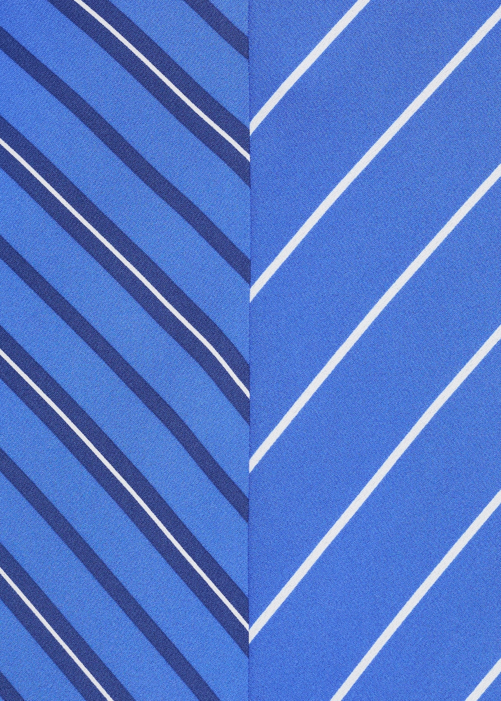 Combined striped flared dress