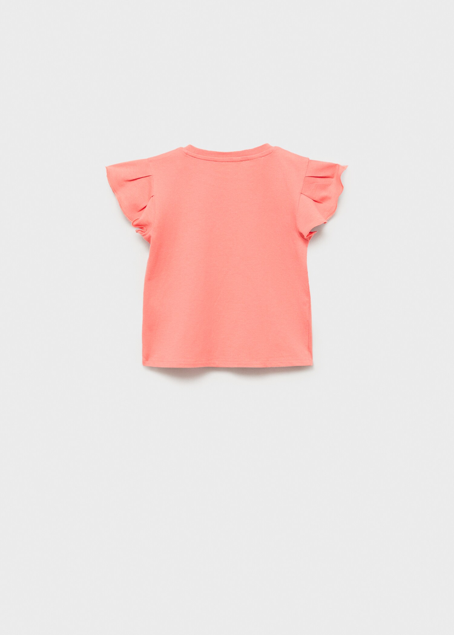 Ruffled sleeve T-shirt - Reverse of the article
