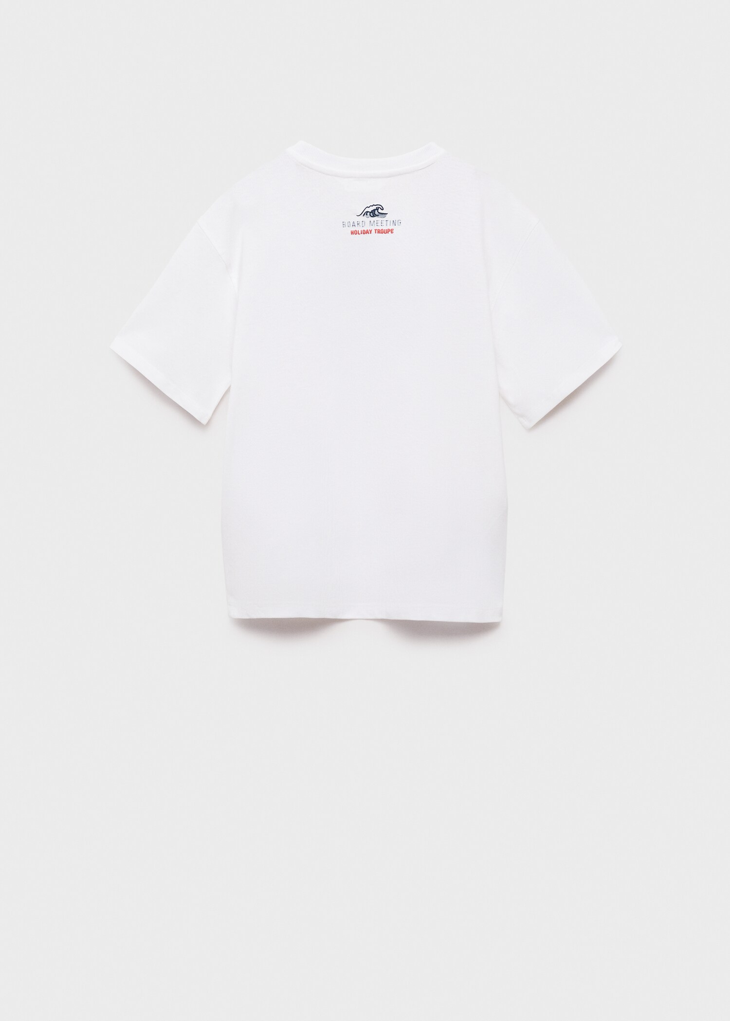 Embossed printed t-shirt - Reverse of the article