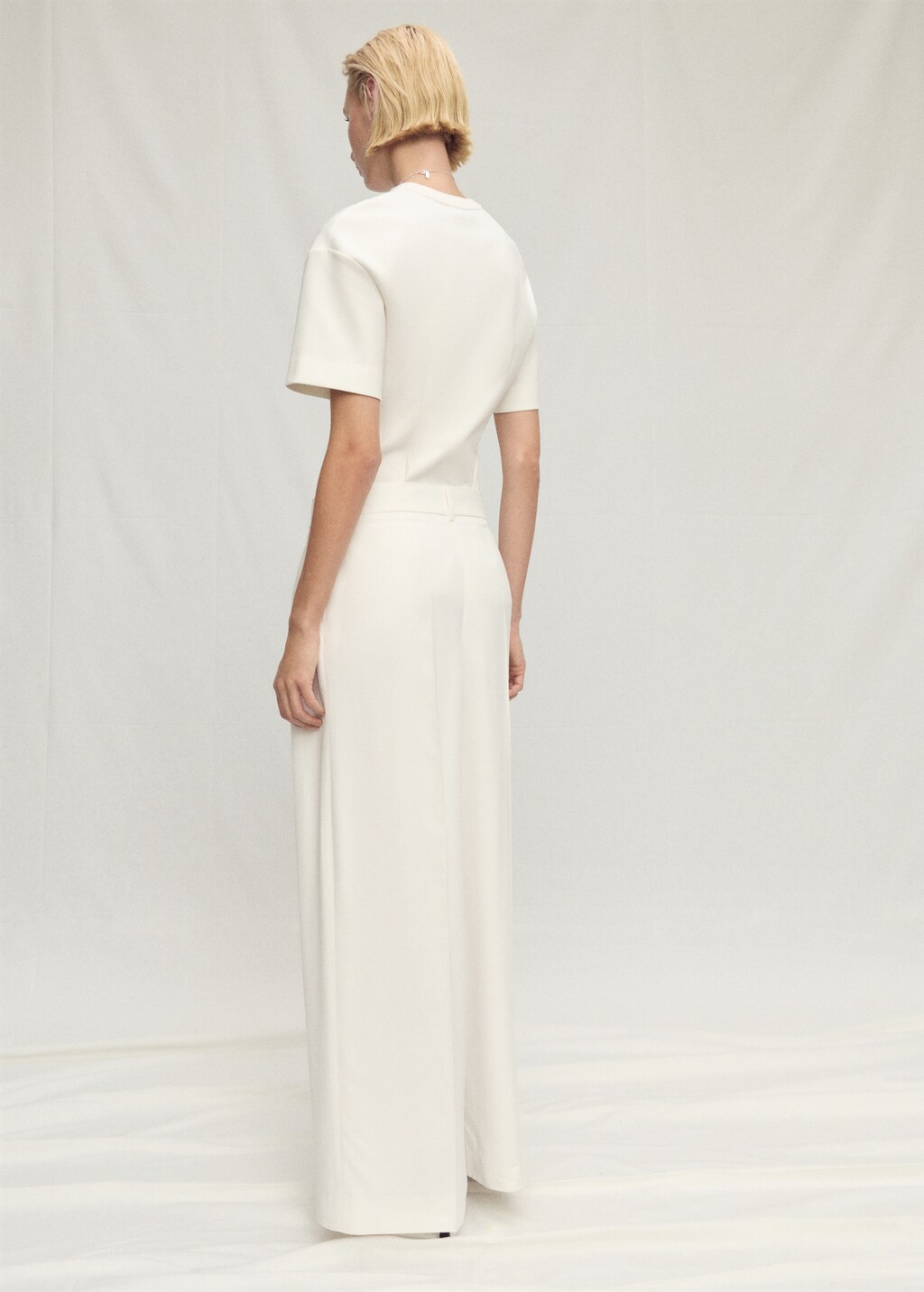 Lyocell suit pants with pleats - image 3