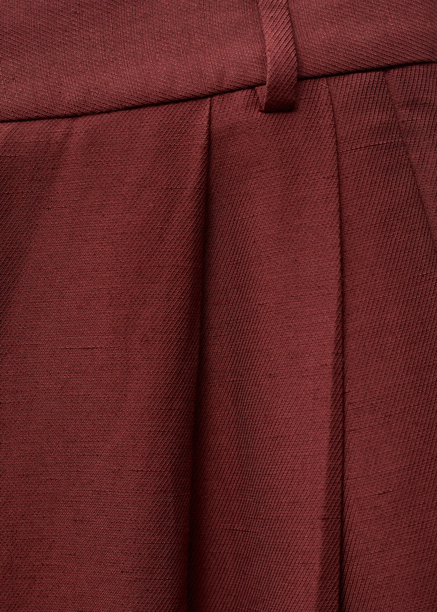 Wide-leg linen-blend suit trousers - Details of the article 0