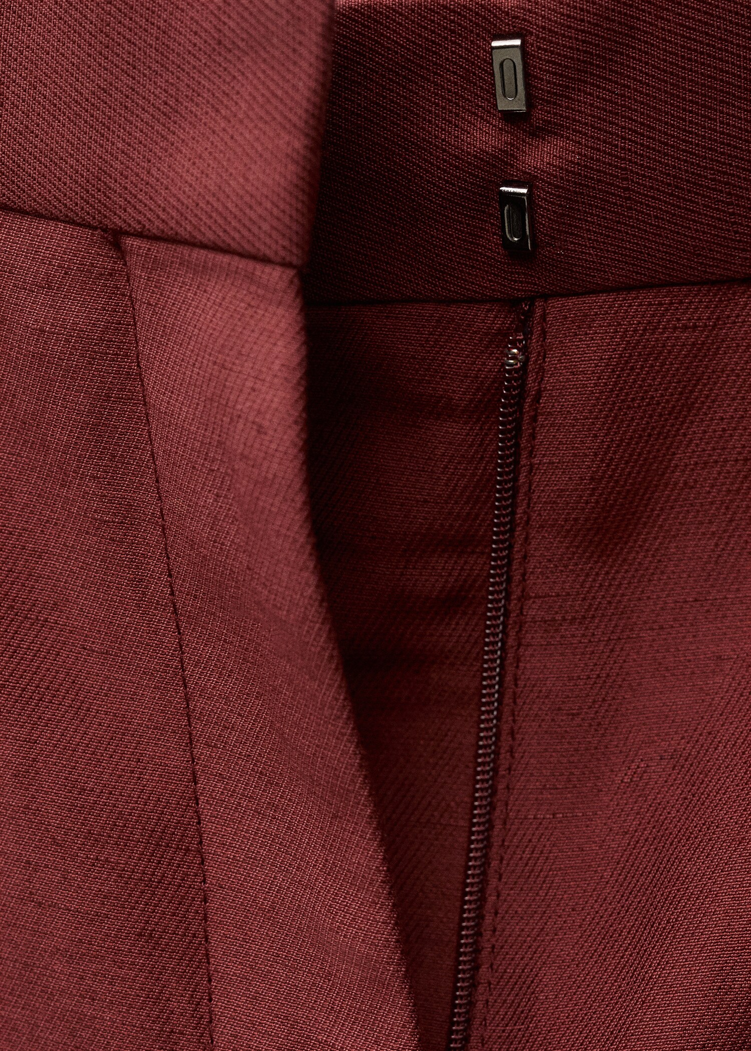 Wide-leg linen-blend suit trousers - Details of the article 8