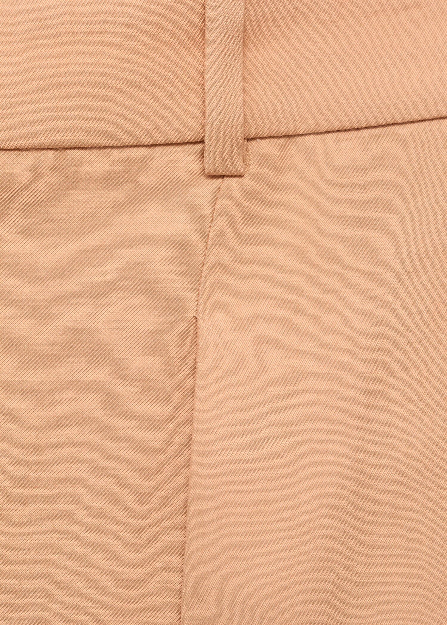 Straight-fit lyocell trousers with pleats - Details of the article 0