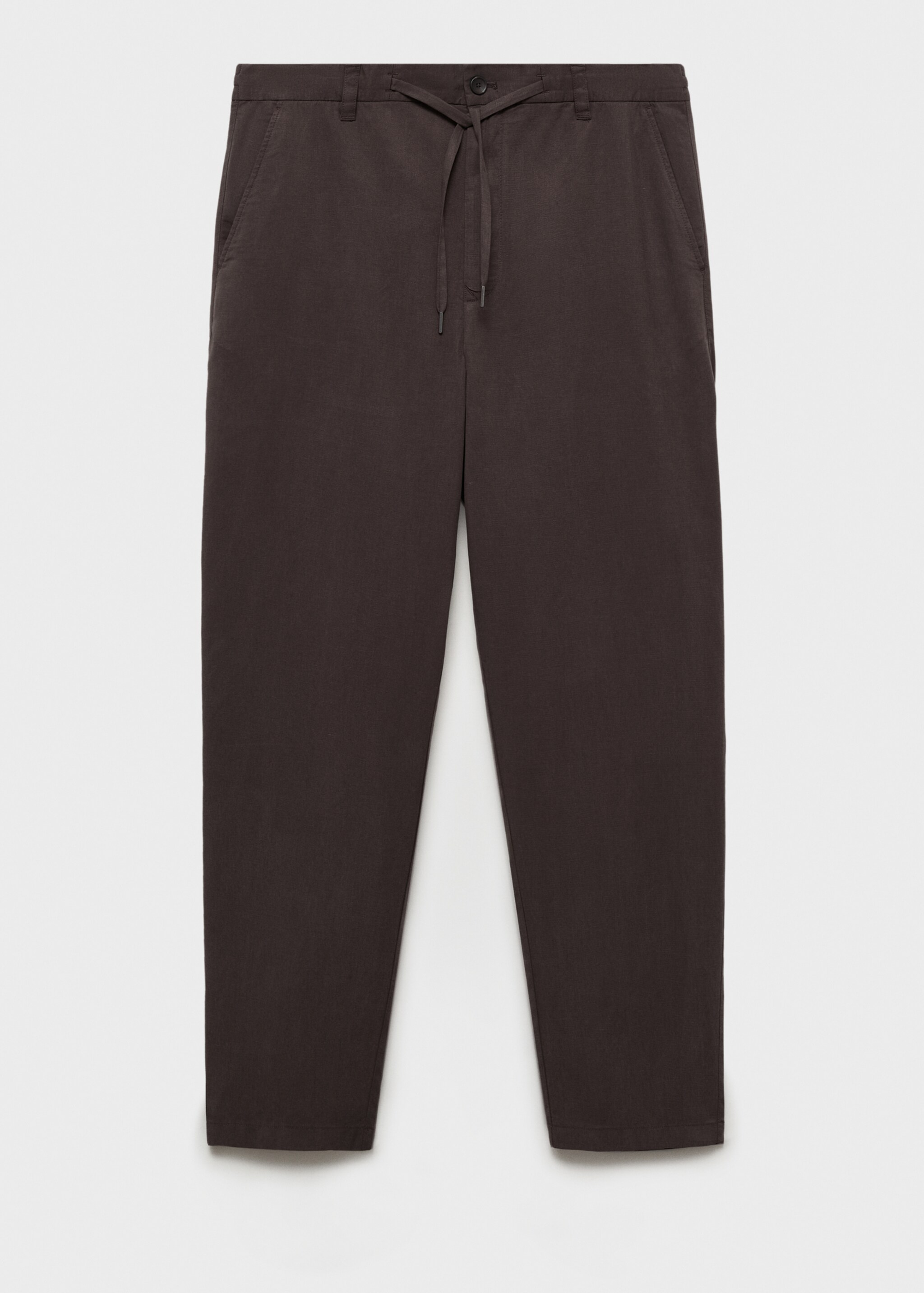 Straight-fit viscose trousers - Article without model