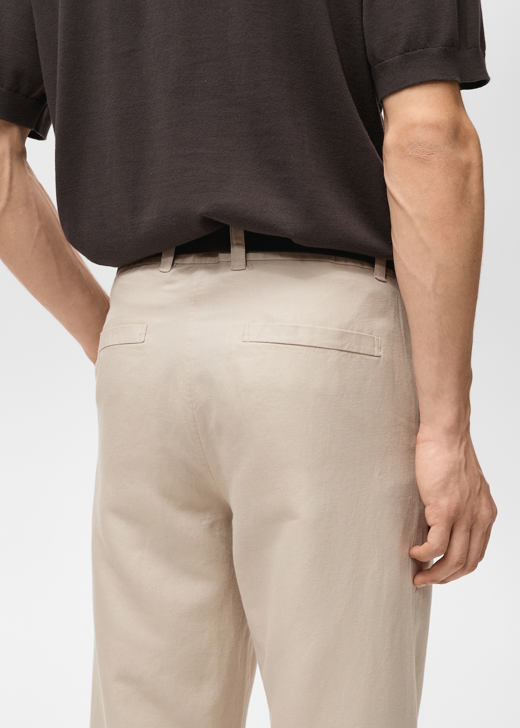 Regular-fit linen pants