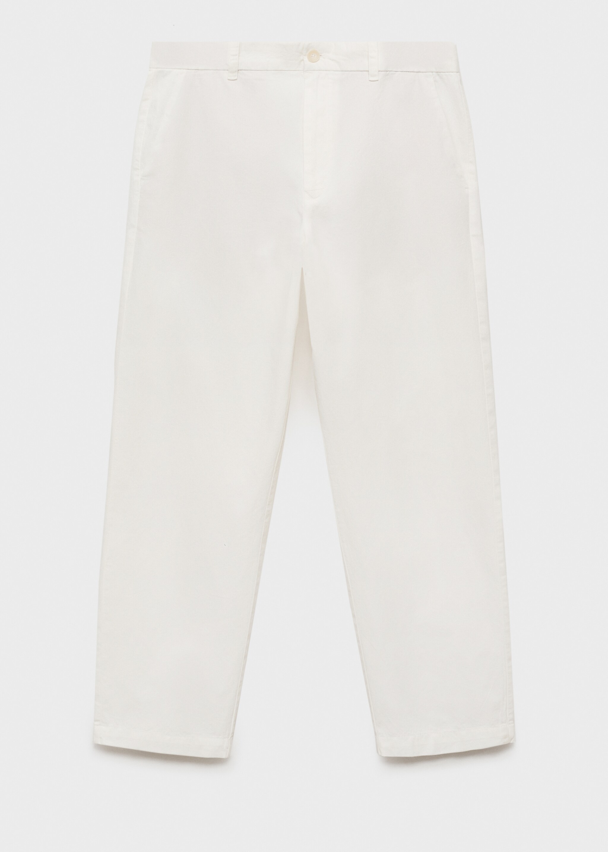 Regular-fit linen trousers - Article without model