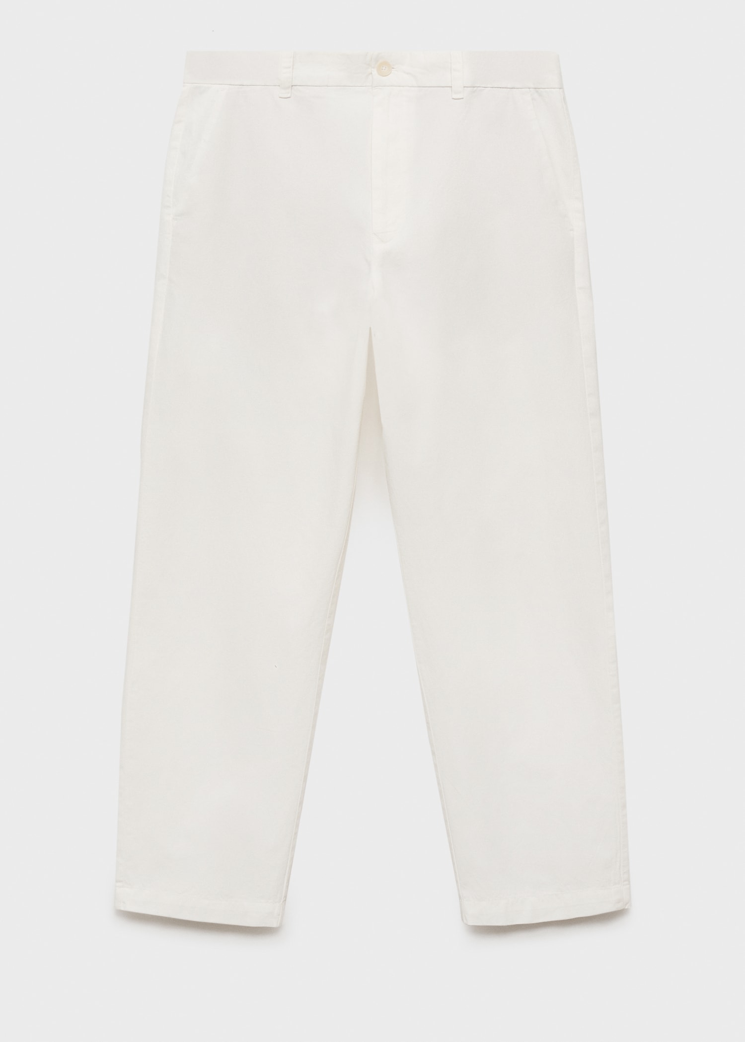Regular-fit linen pants - Article without model