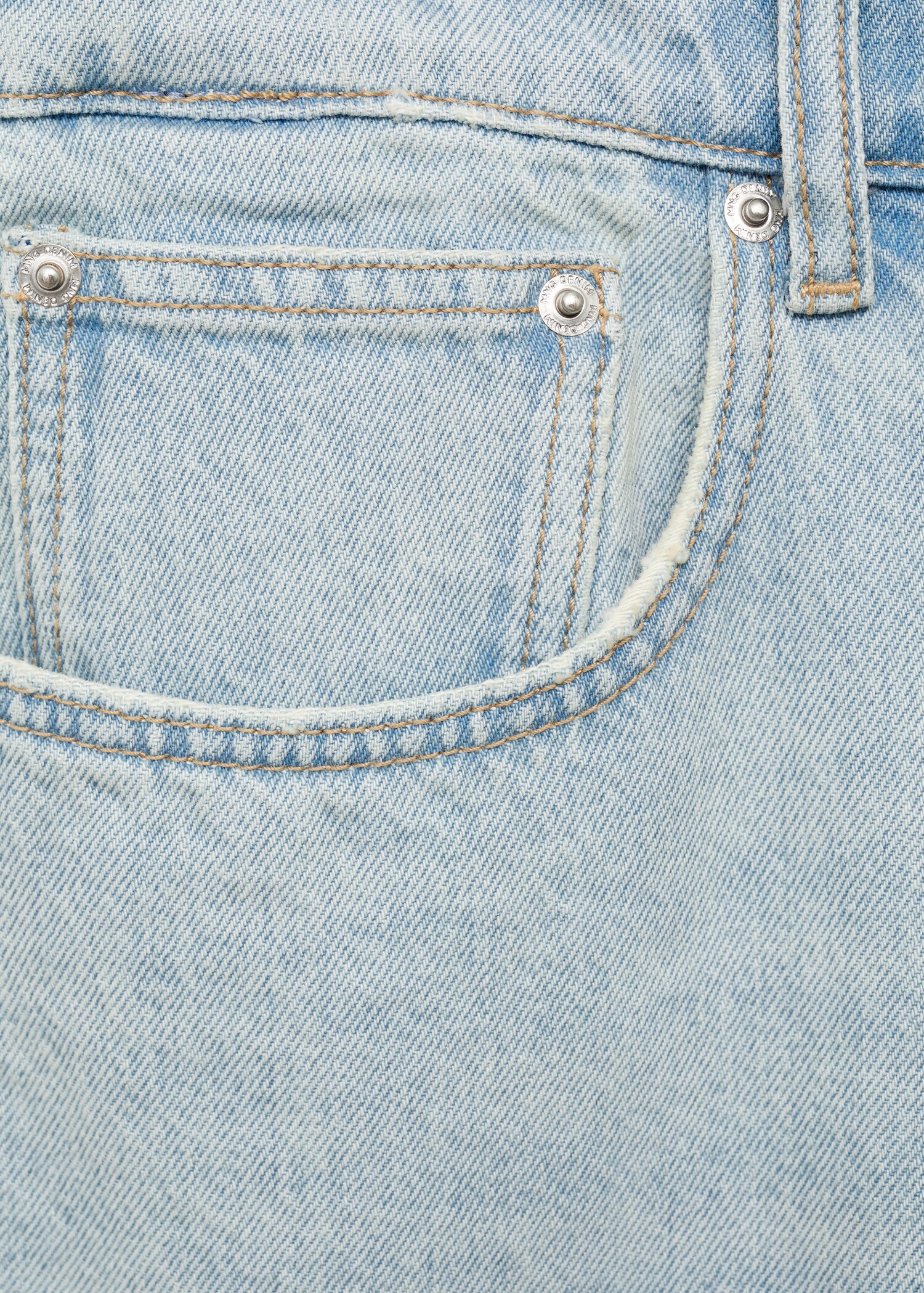Denim relaxed-fit bermuda shorts - Details of the article 0