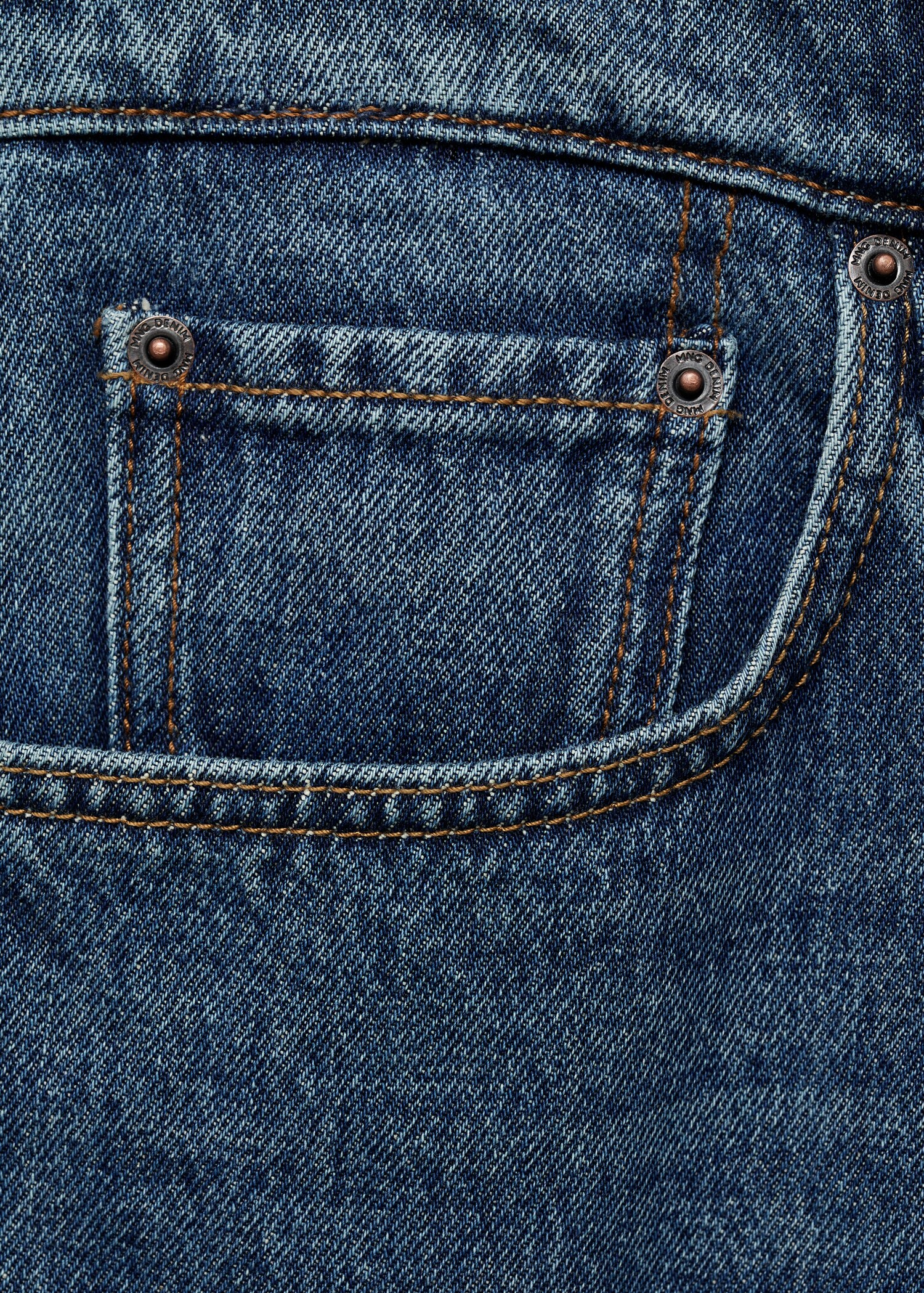 Regular-fit denim shorts - Details of the article 0