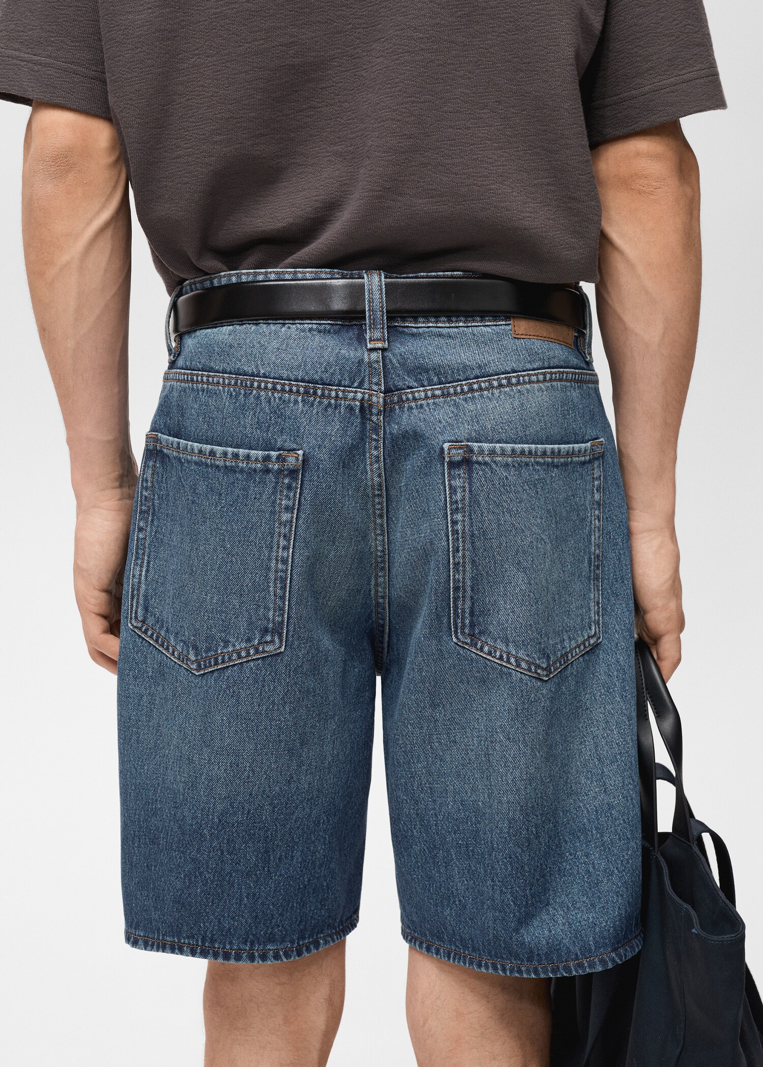 Regular-fit denim shorts - Details of the article 6