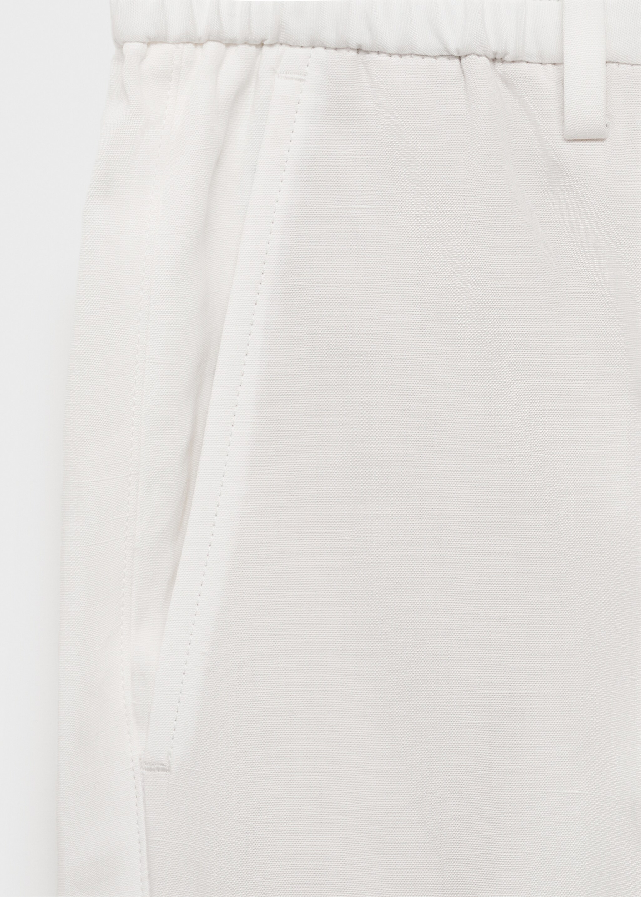 Linen lyocell slim-fit bermuda shorts - Details of the article 0