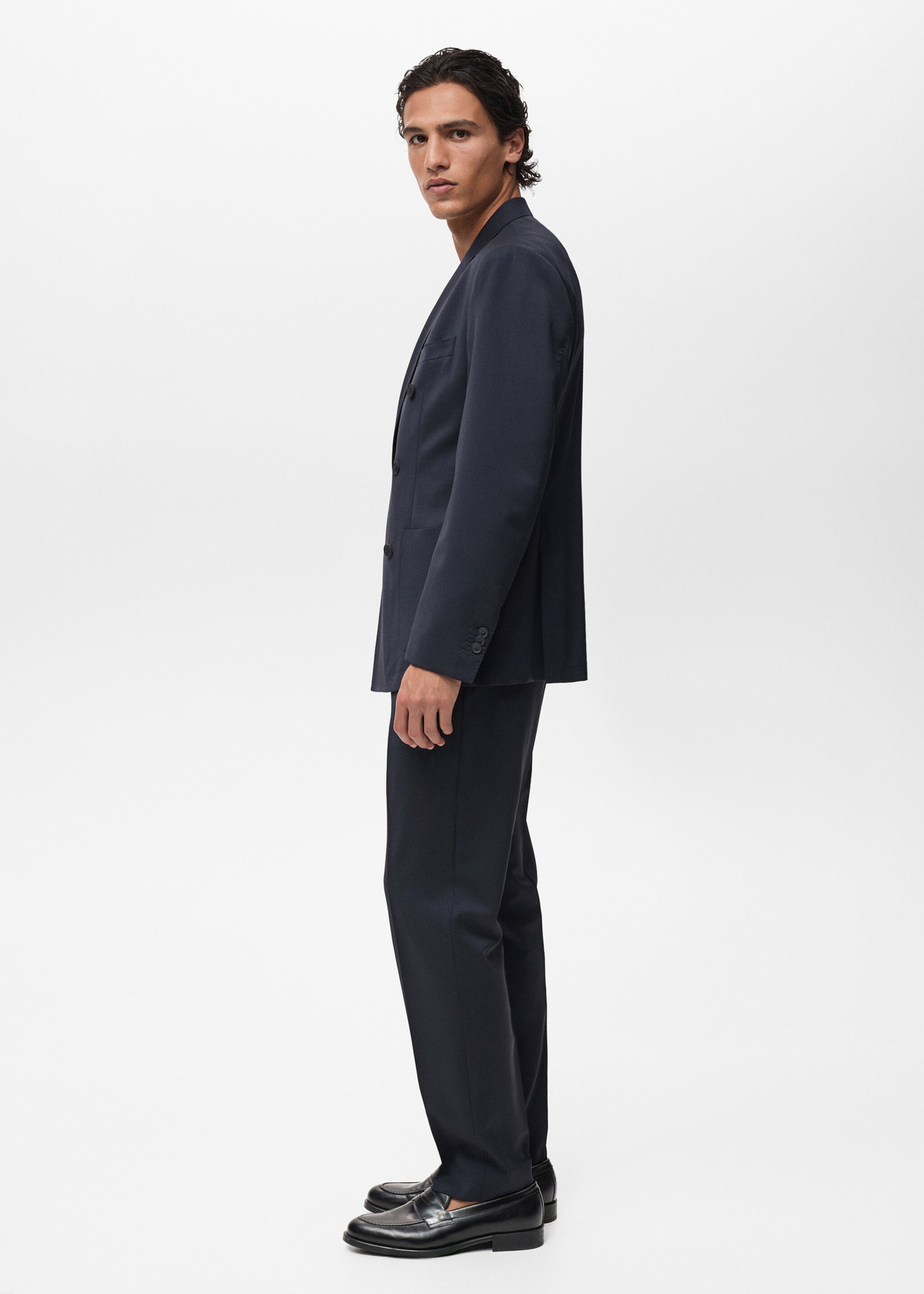 Cool wool suit trousers - Details of the article 2
