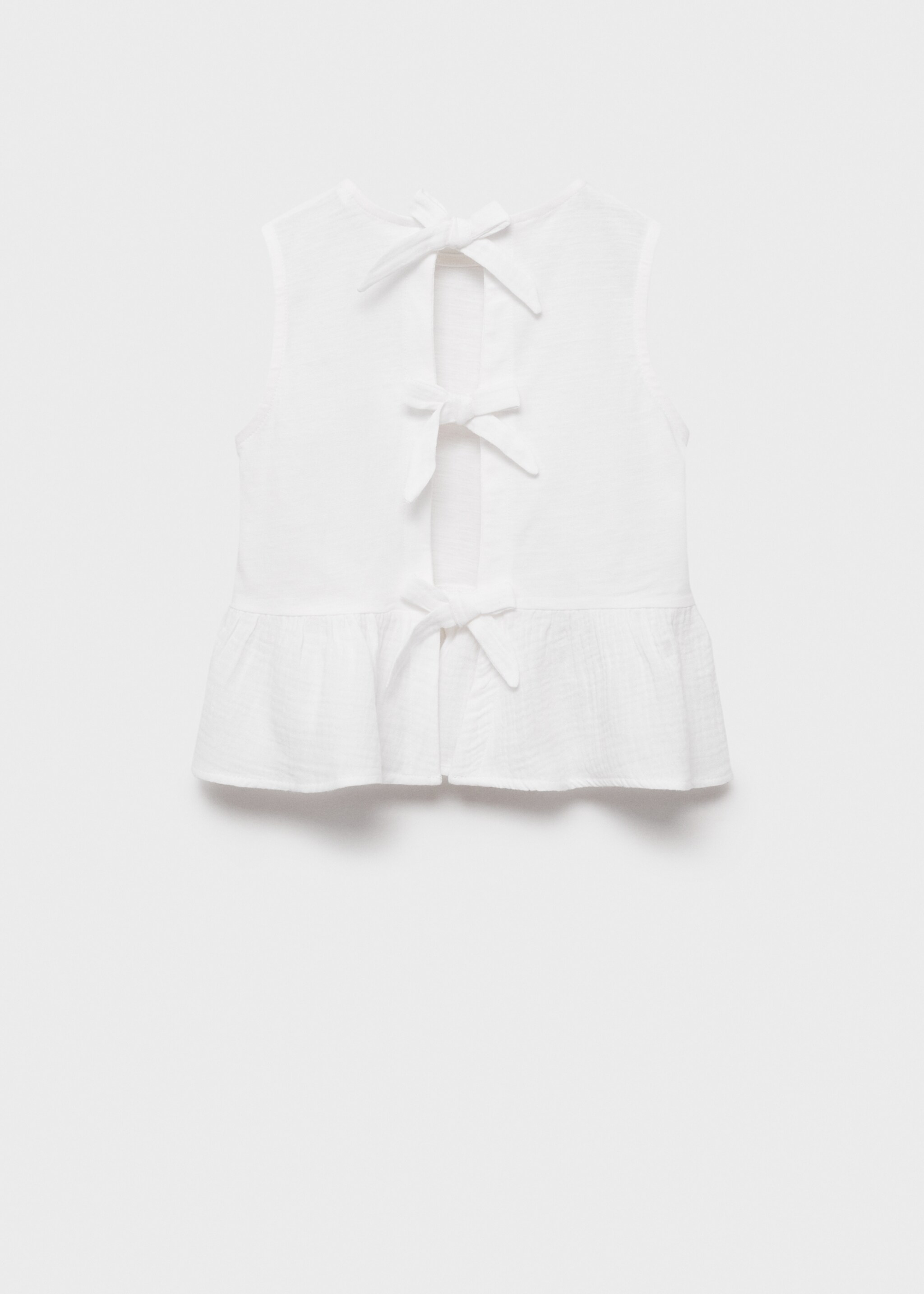 Bow ruffle t-shirt - Reverse of the article