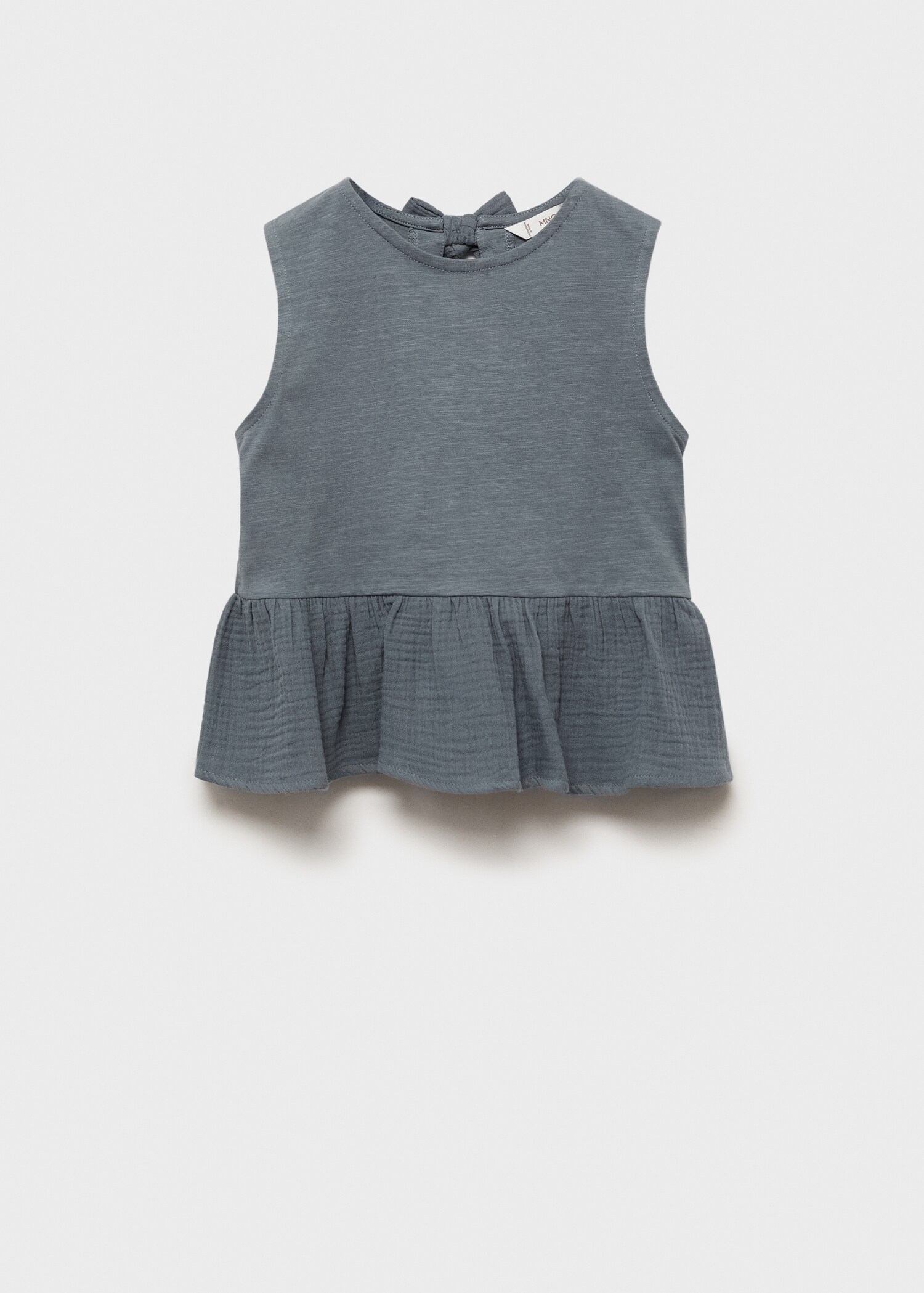 Bow ruffle T-shirt - Article without model