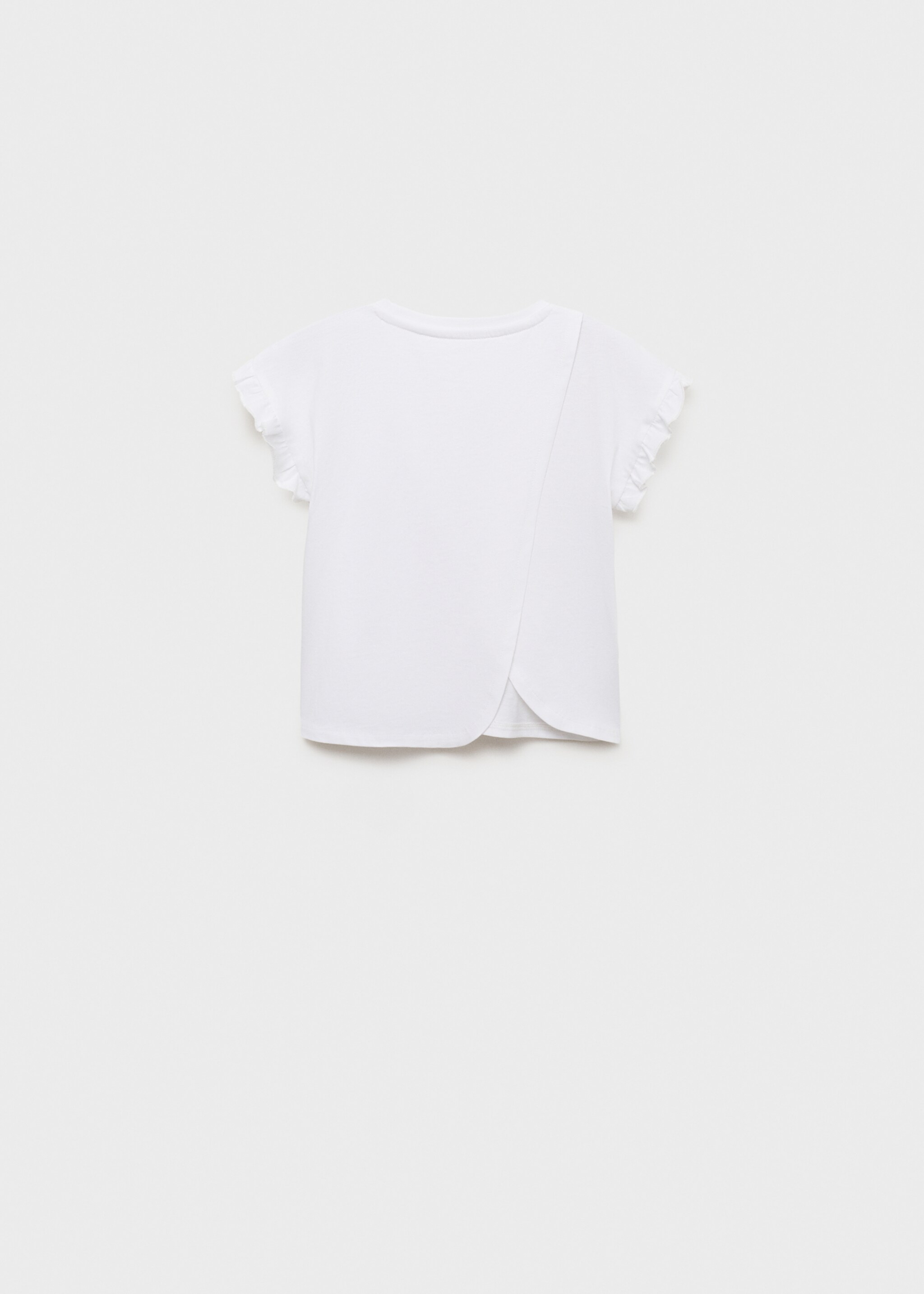 Ruffled printed t-shirt - Reverse of the article