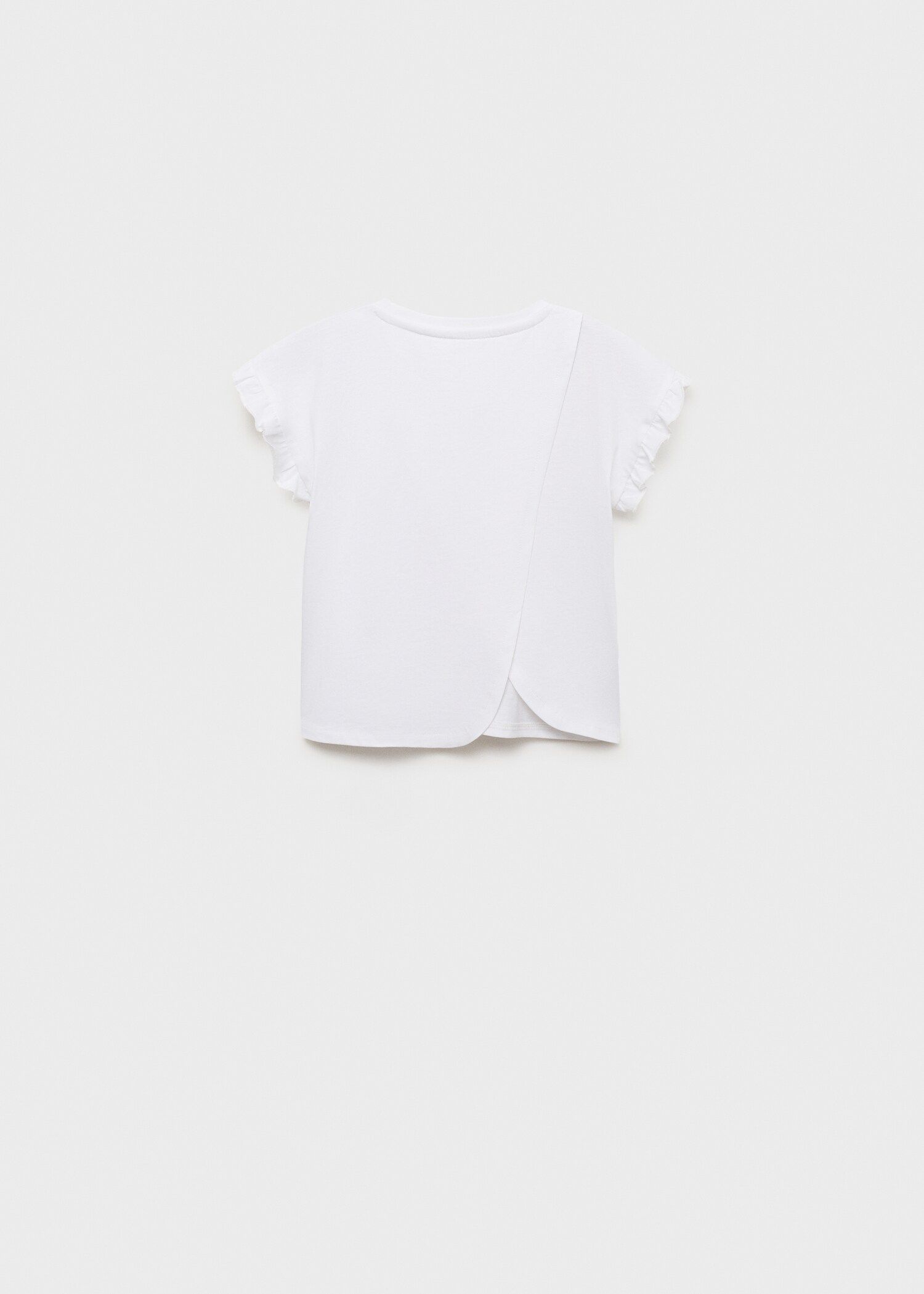 Ruffled printed t-shirt - Reverse of the article