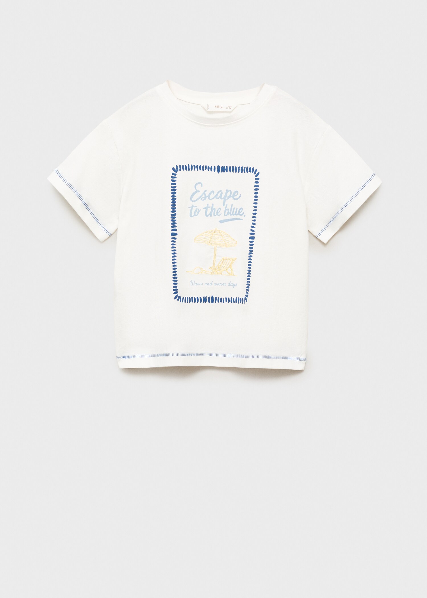 Printed cotton-blend T-shirt - Article without model