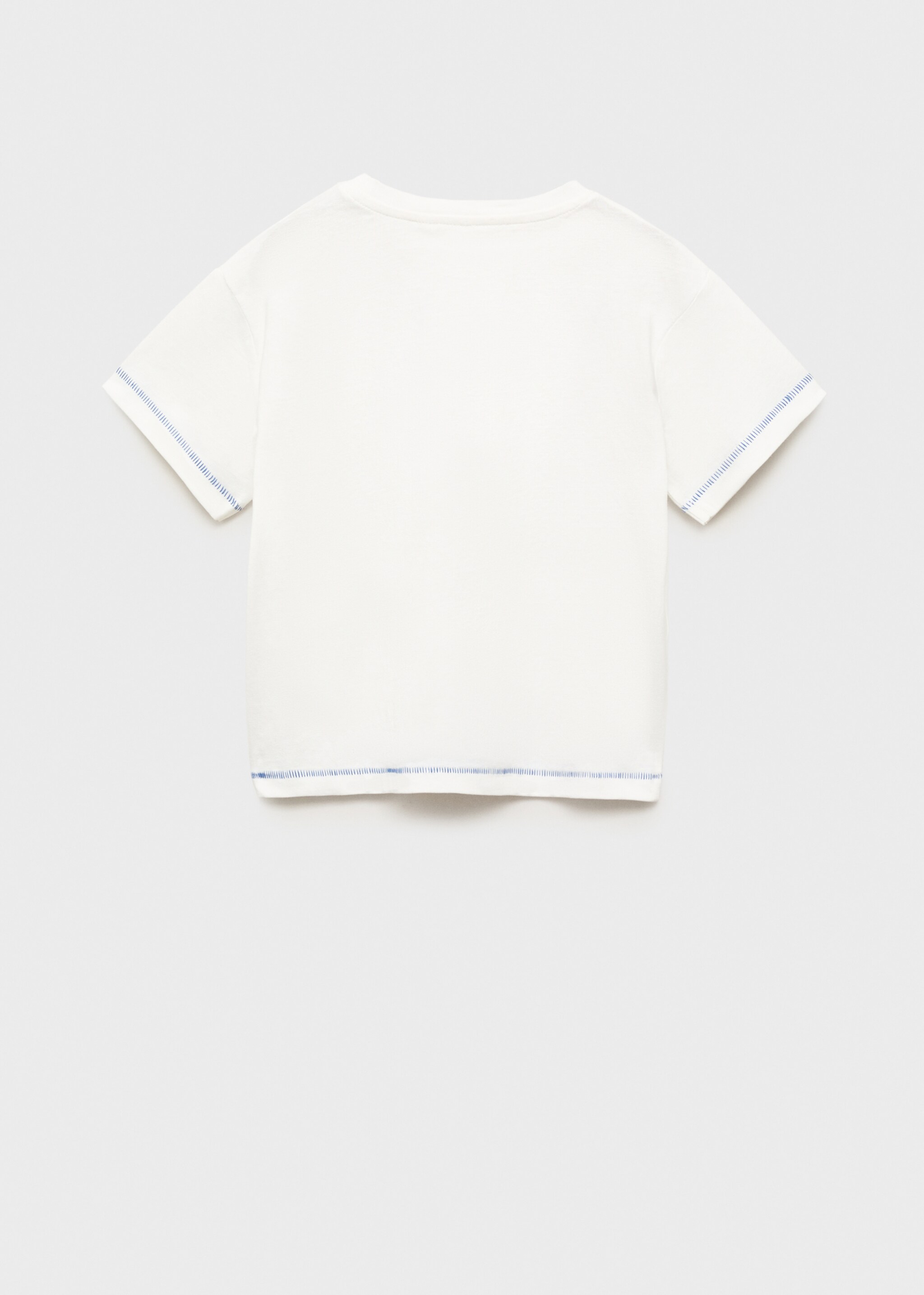 Printed cotton-blend T-shirt - Reverse of the article