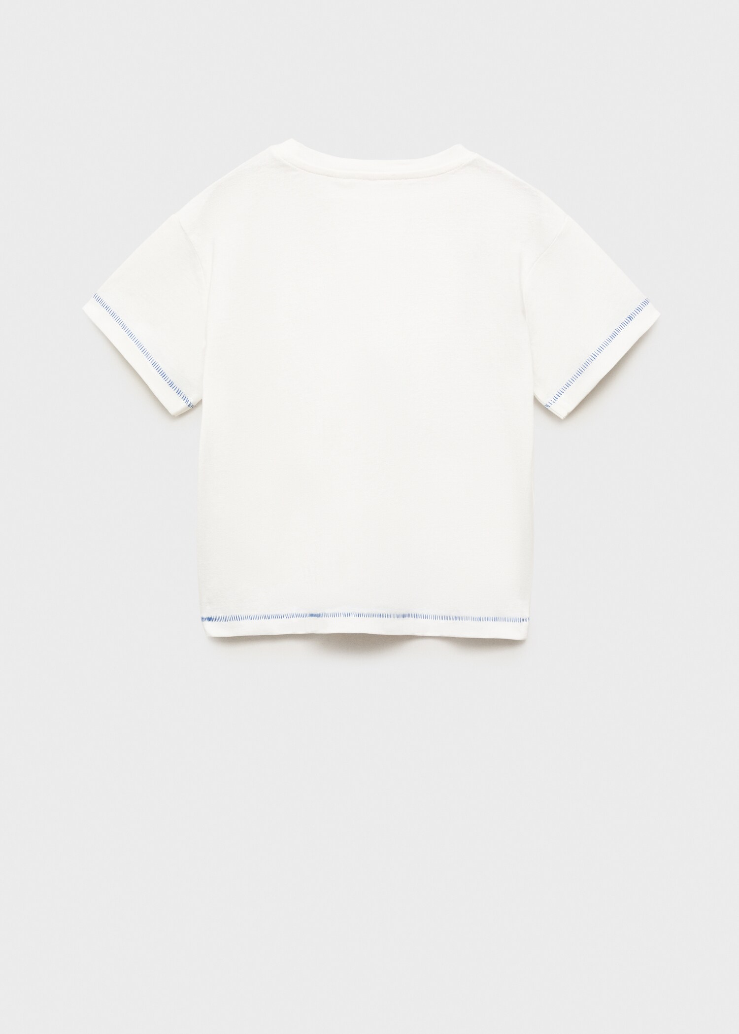 Printed cotton-blend T-shirt - Reverse of the article