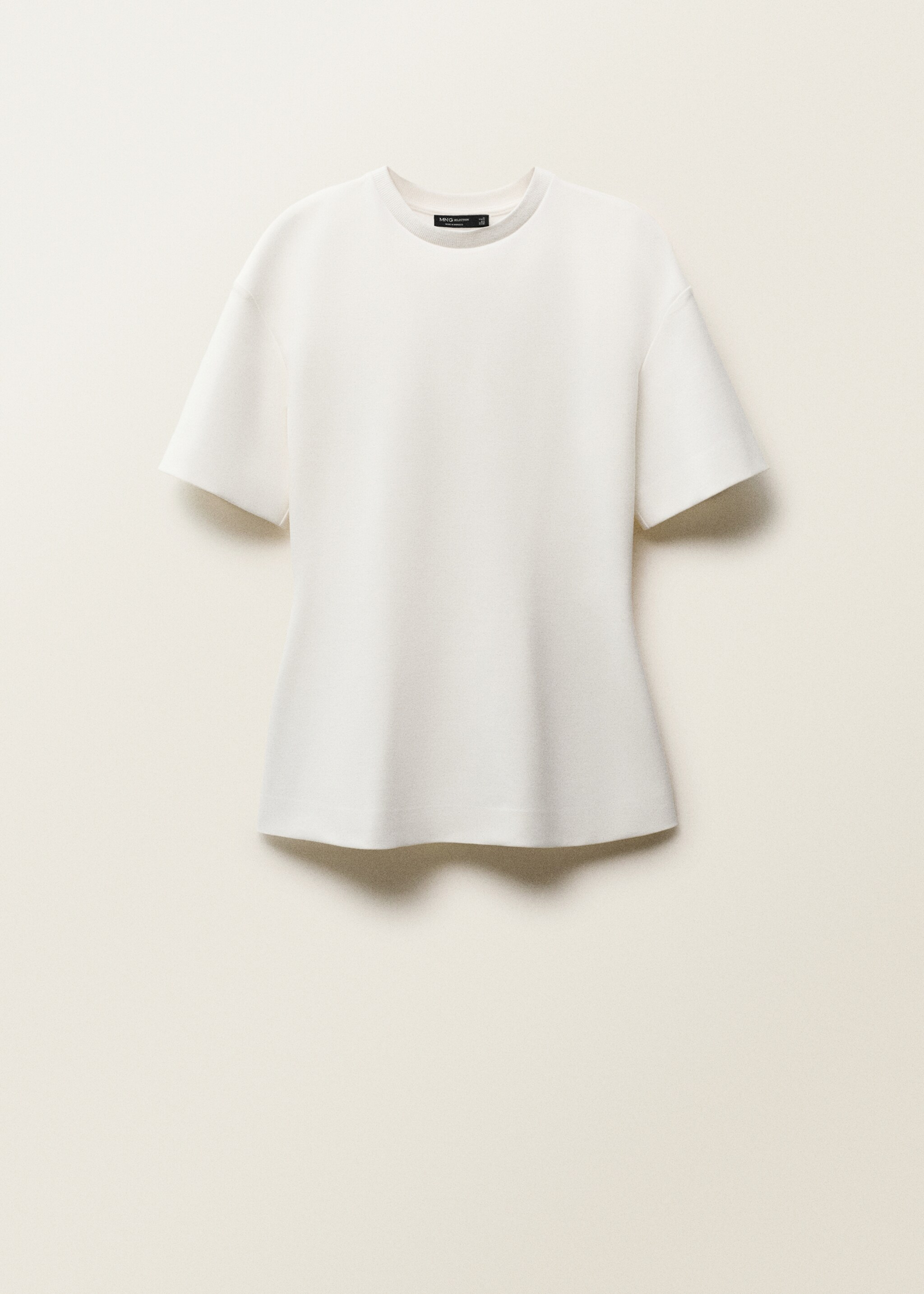 Short-sleeved peplum t-shirt - Article without model